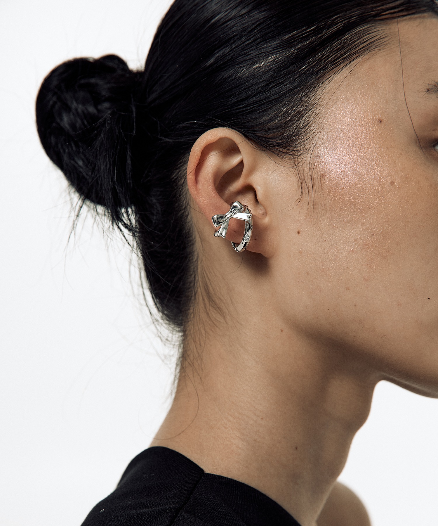 Big Ribbon Shooting Star Ear Cuff Set
