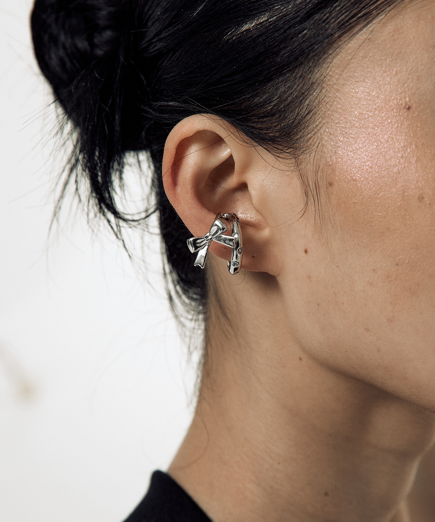 Big Ribbon Shooting Star Ear Cuff Set