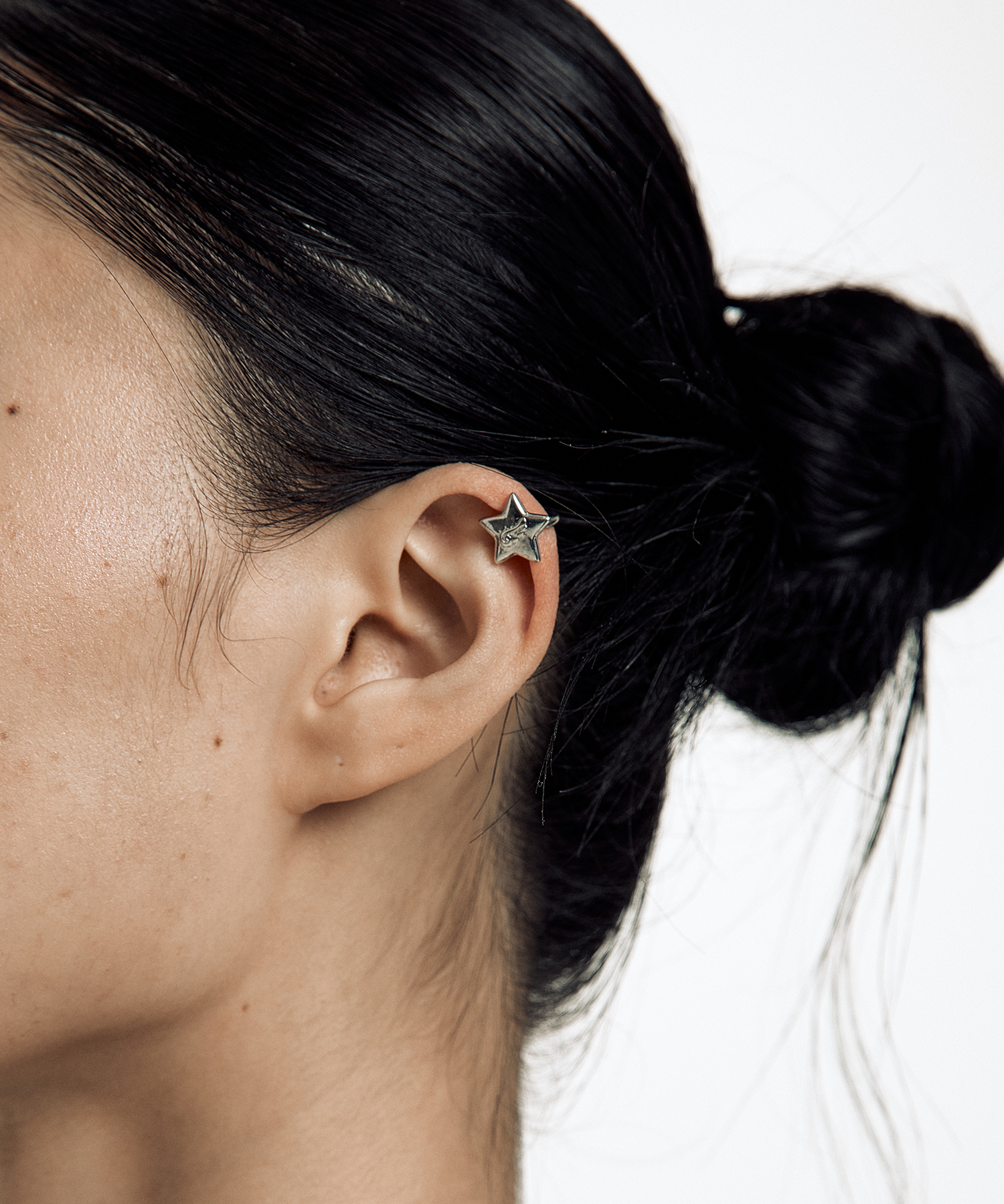 Drop Ribbon Star Ear Cuff Set