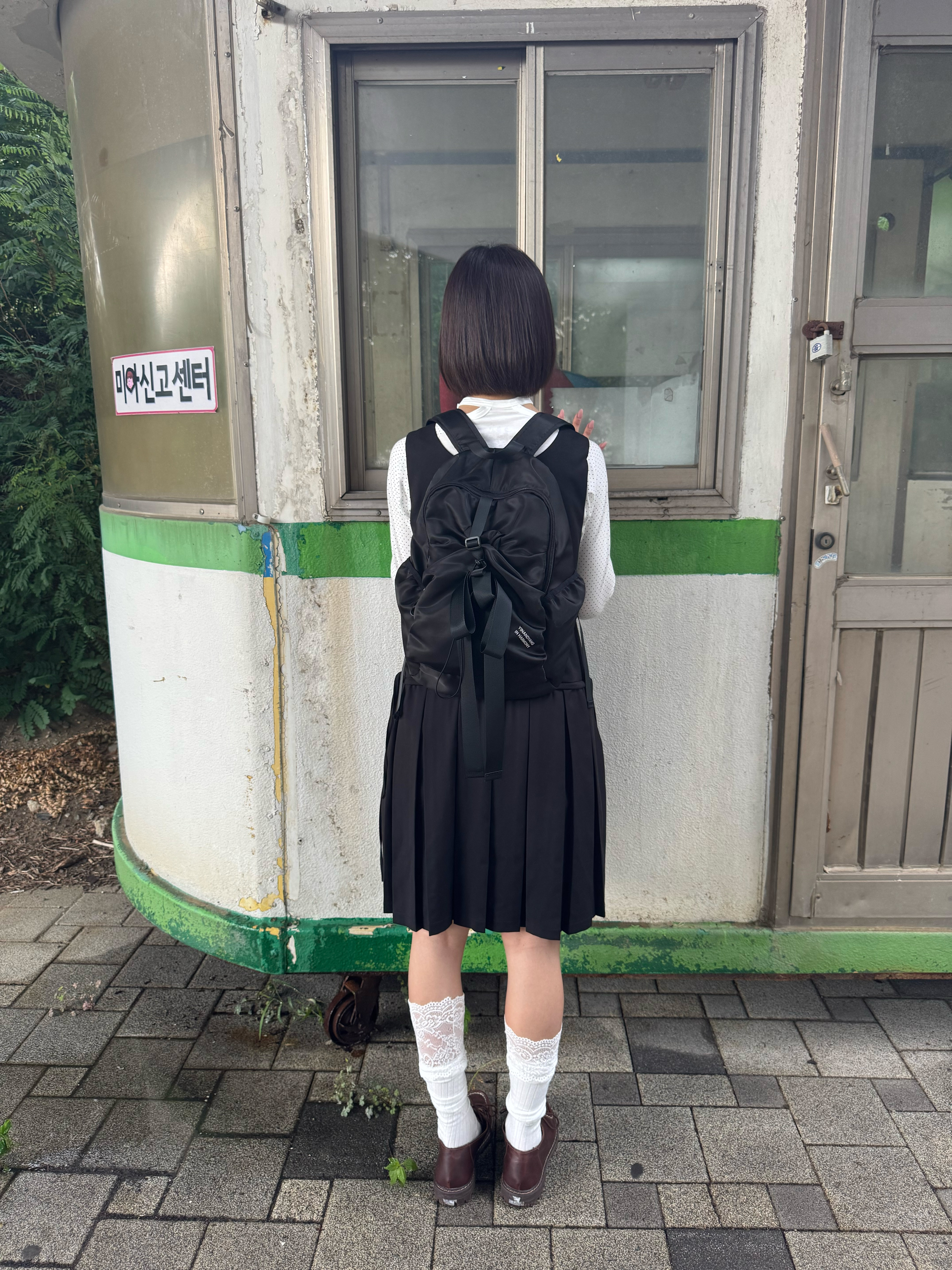 [3차 리오더] BOW BACKPACK, black