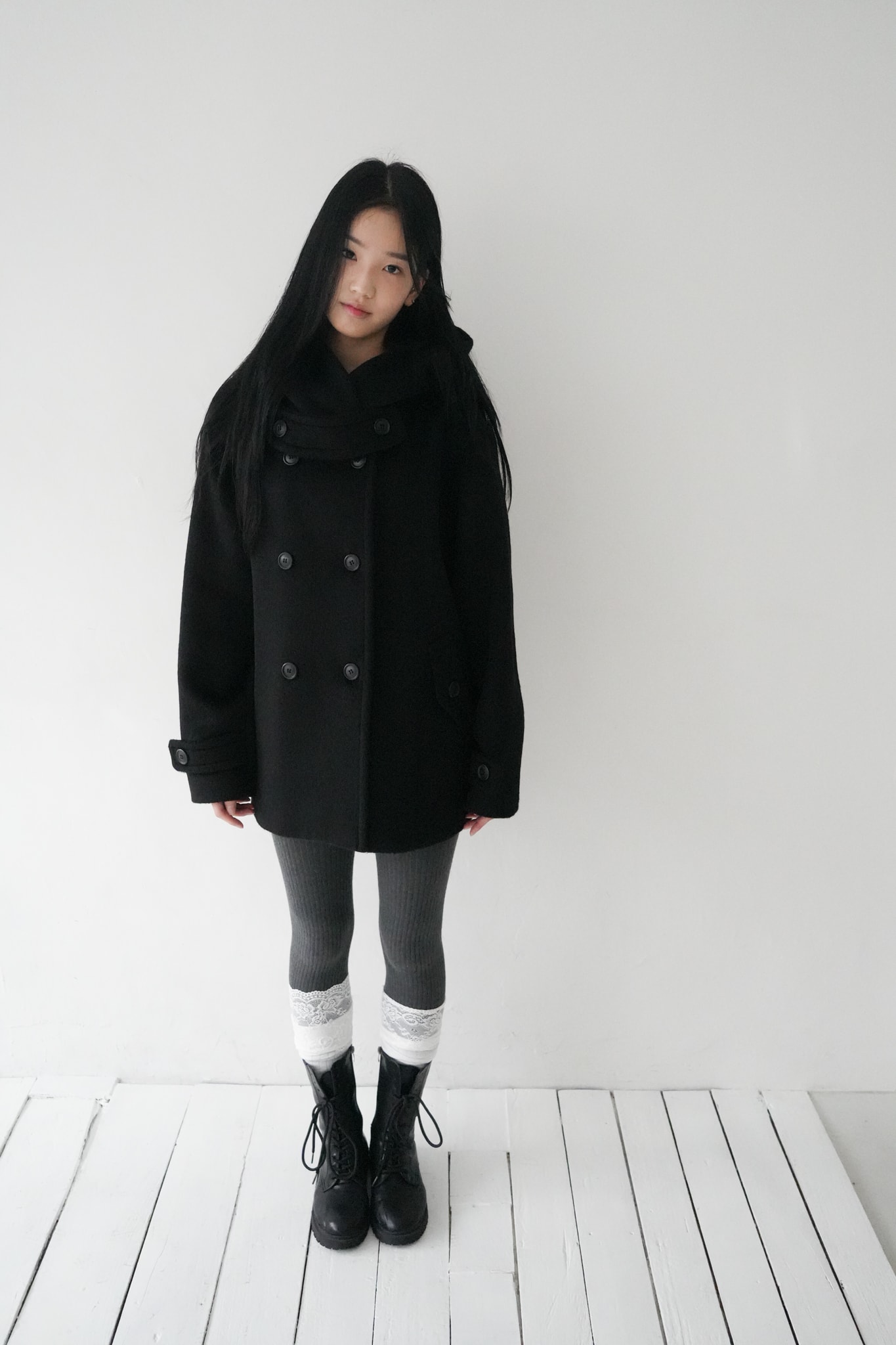 [15차 리오더] Miya coat, Black