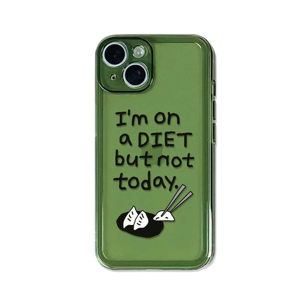 Diet jelly case (Green / Black font)