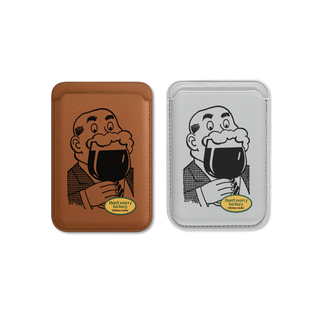 Uncle Macsafe Wallet (Brown / Silver)