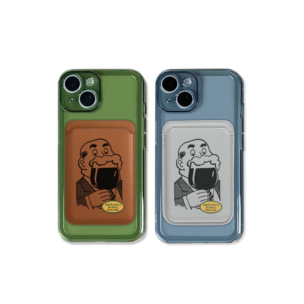 [Set] iPhone Jelly case + 엉클 맥세이프 월렛