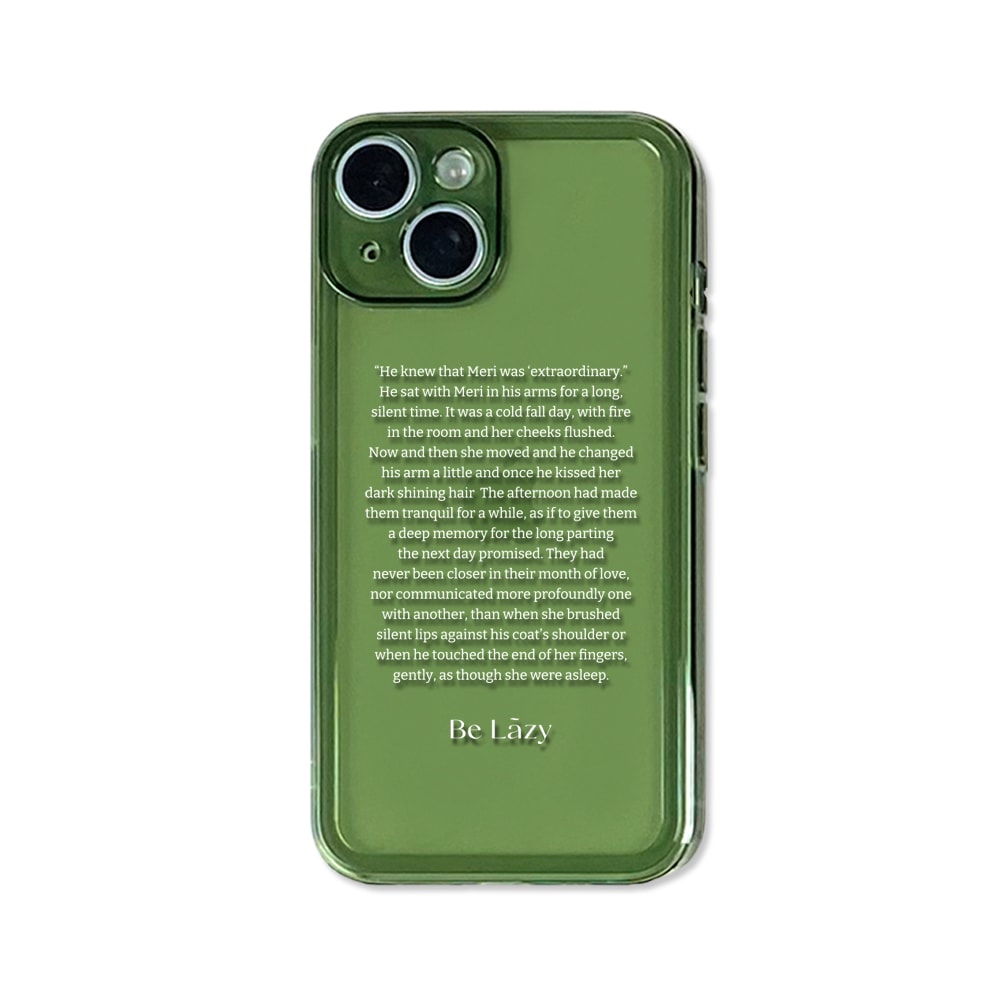 Story jelly case (Green / White font)