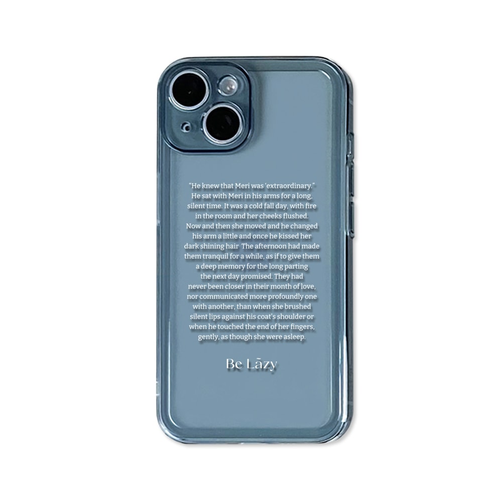 Story jelly case (Blue / White font)