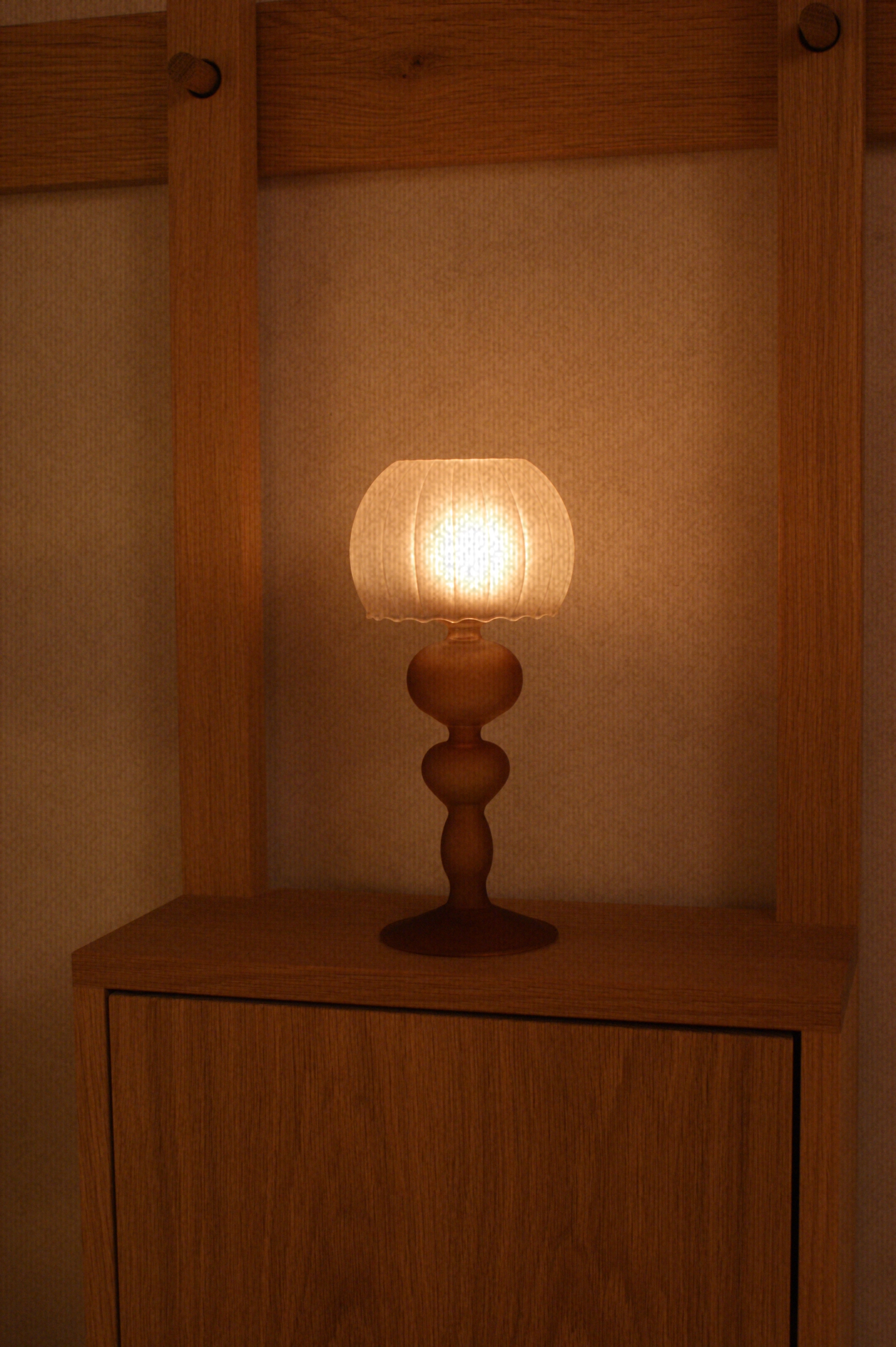 Antique candle holder brown.