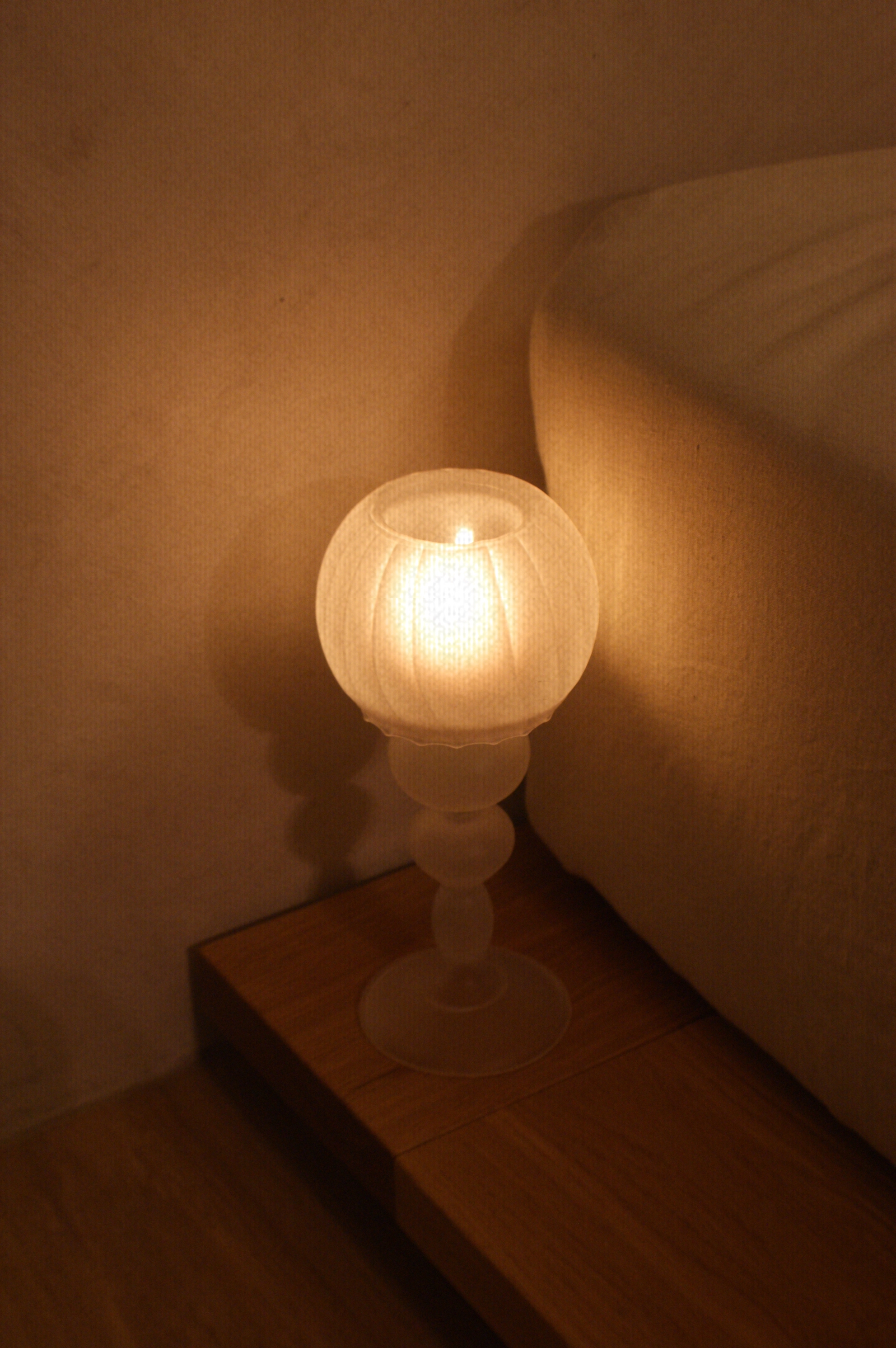 Antique candle holder white