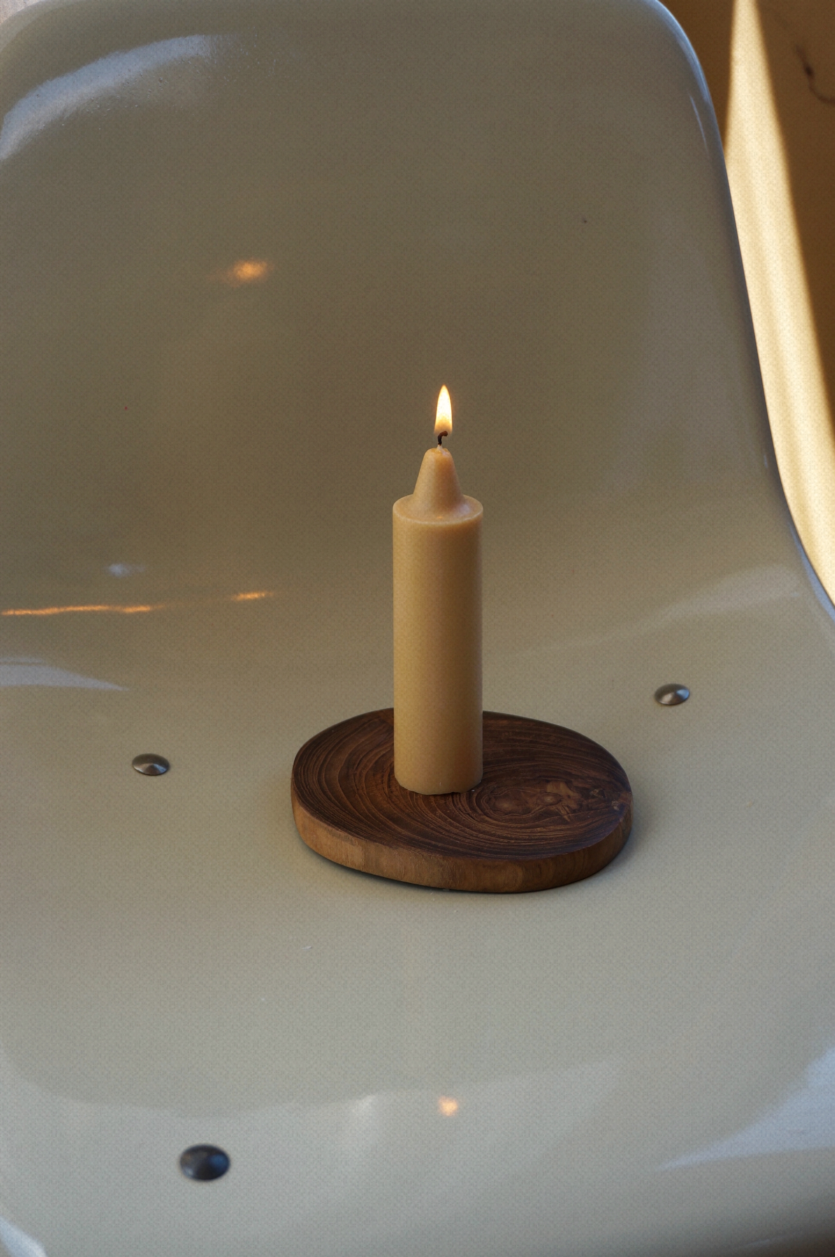 TAPER CANDLE (S) - BEIGE