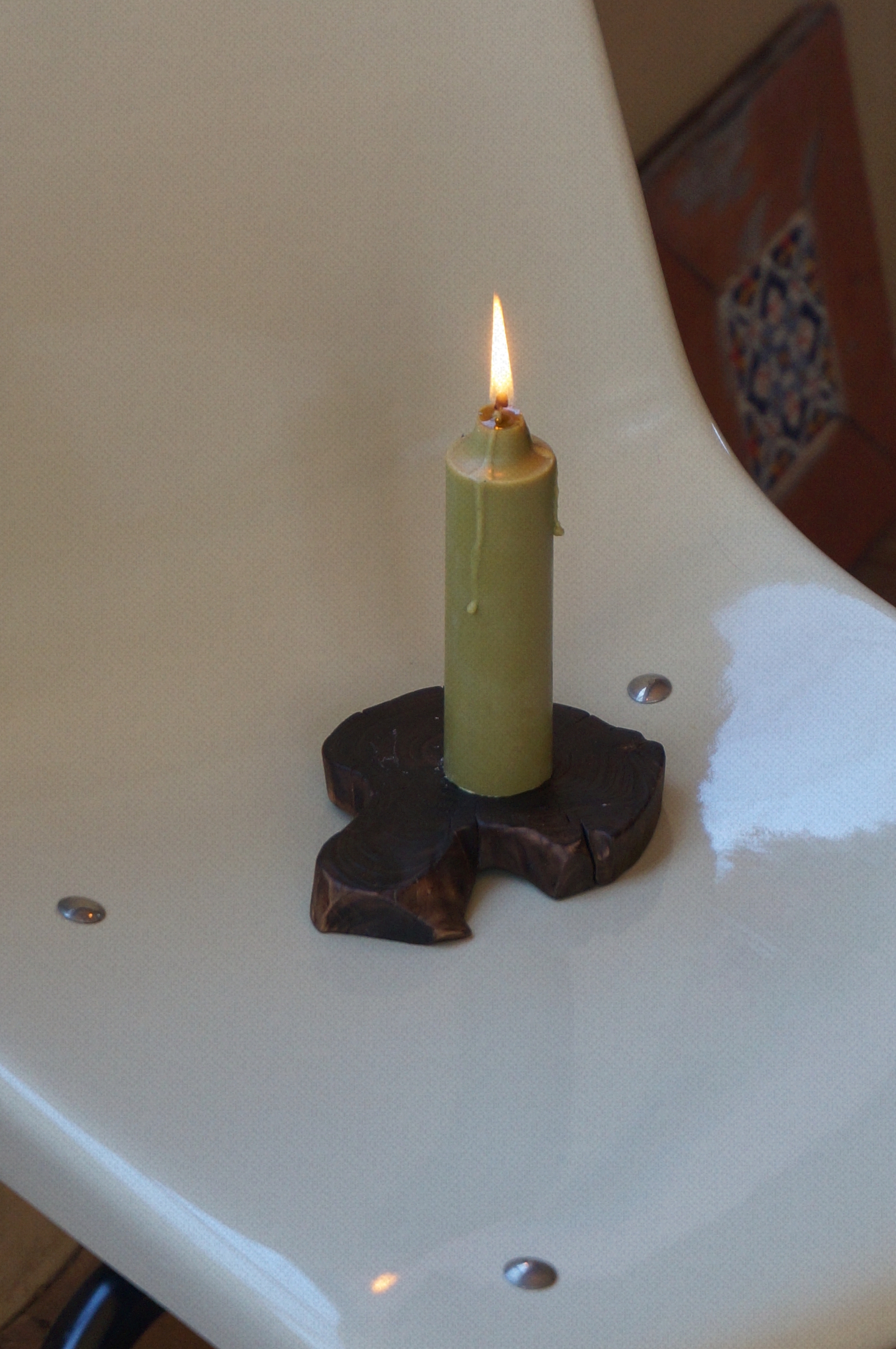 TAPER CANDLE (S) - GREEN
