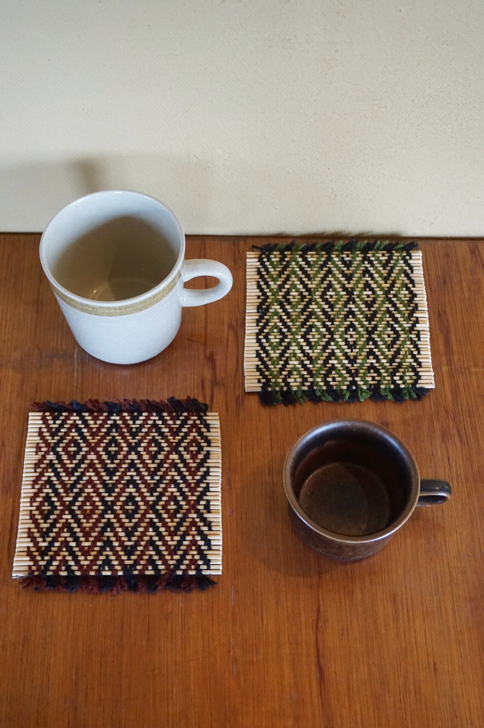 BAMBOO WEAVING COASTER - 2 COLOR