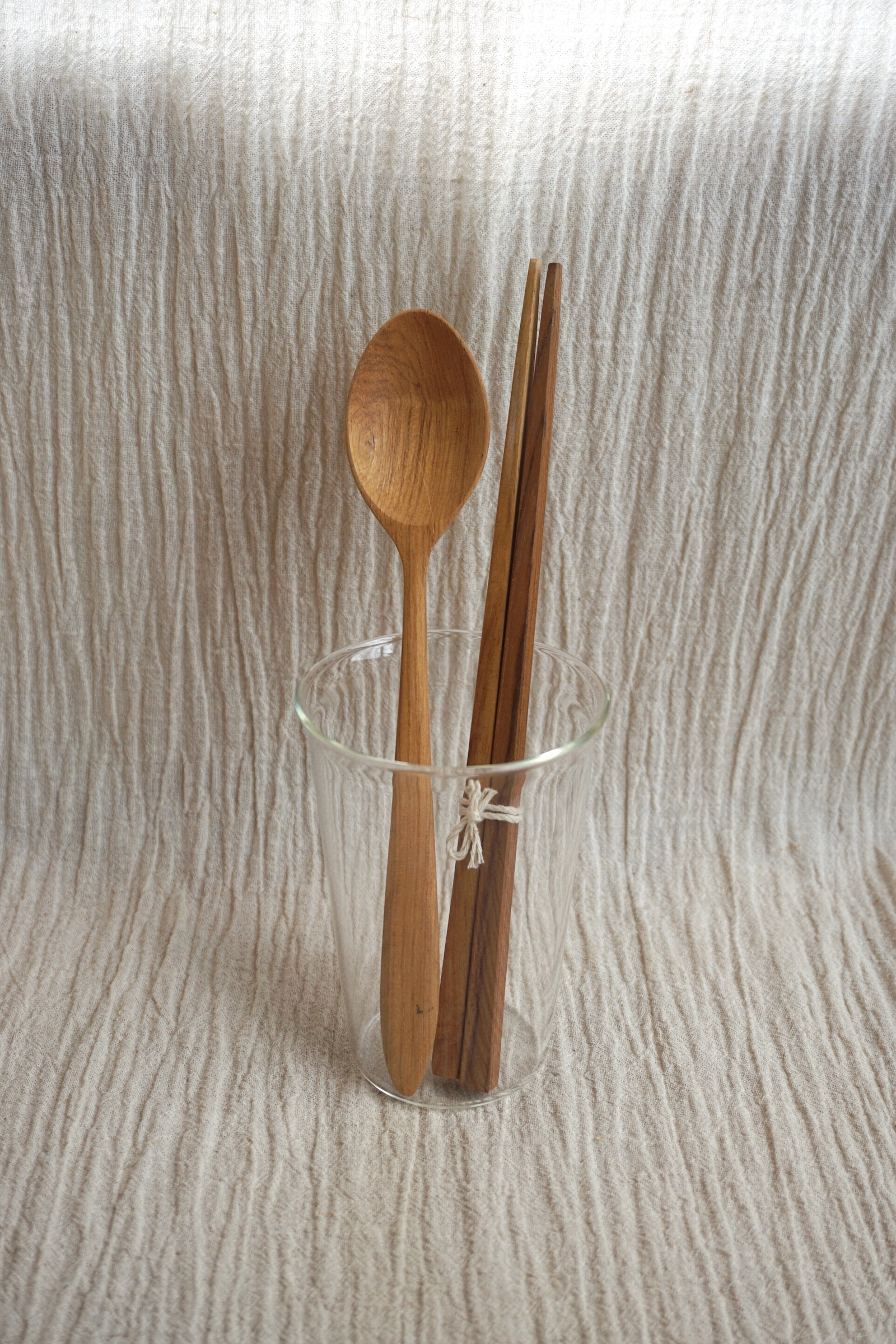 TEEKWOOD SPOON & CHOPSTICKS