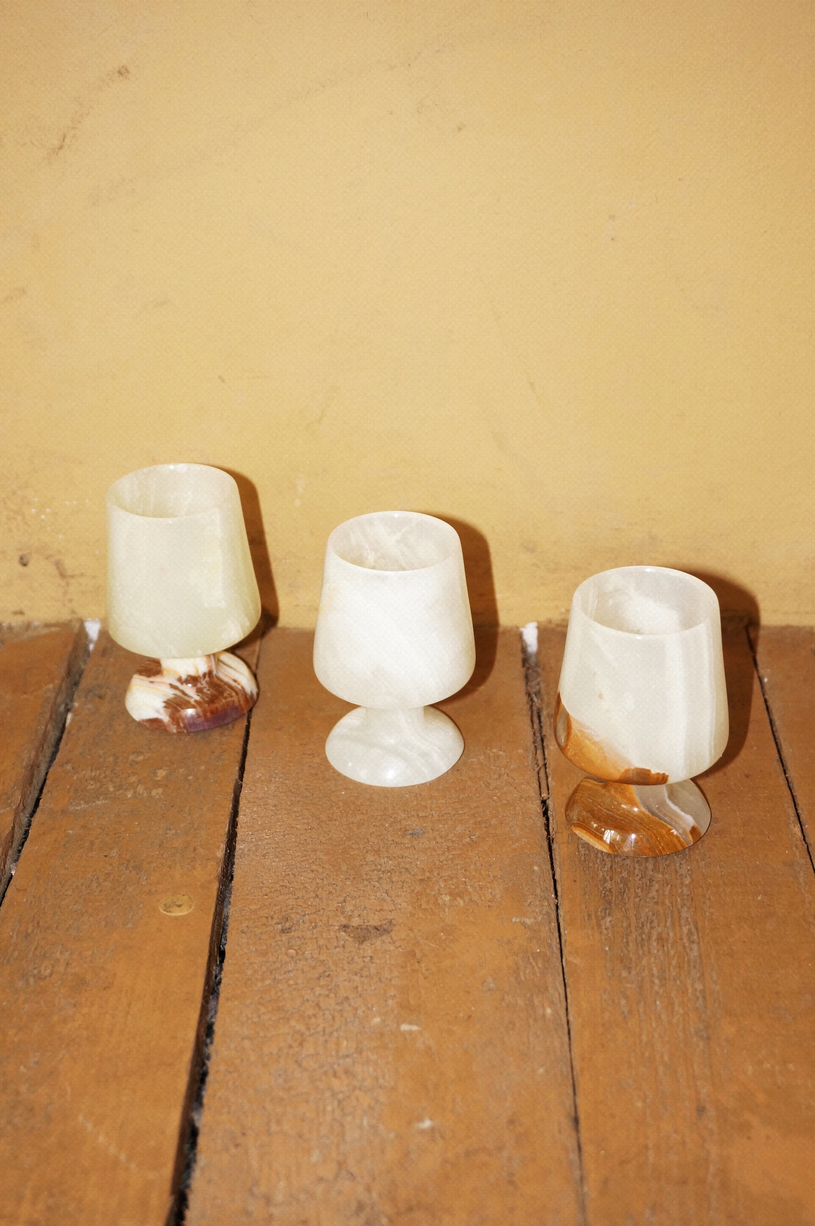 JADE CANDLE HOLDER & GLASS