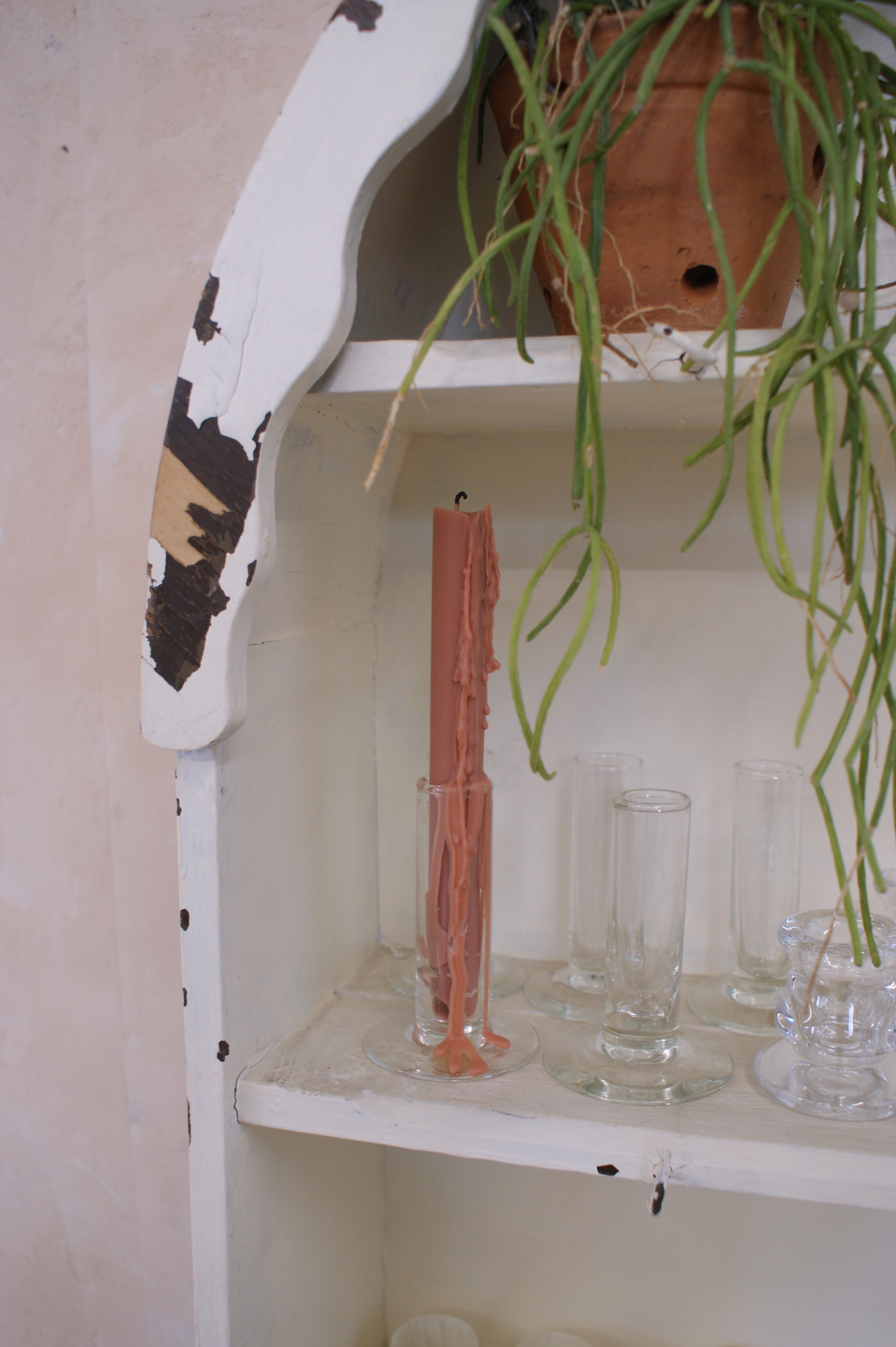 LONG TAPER CANDLE - PINK