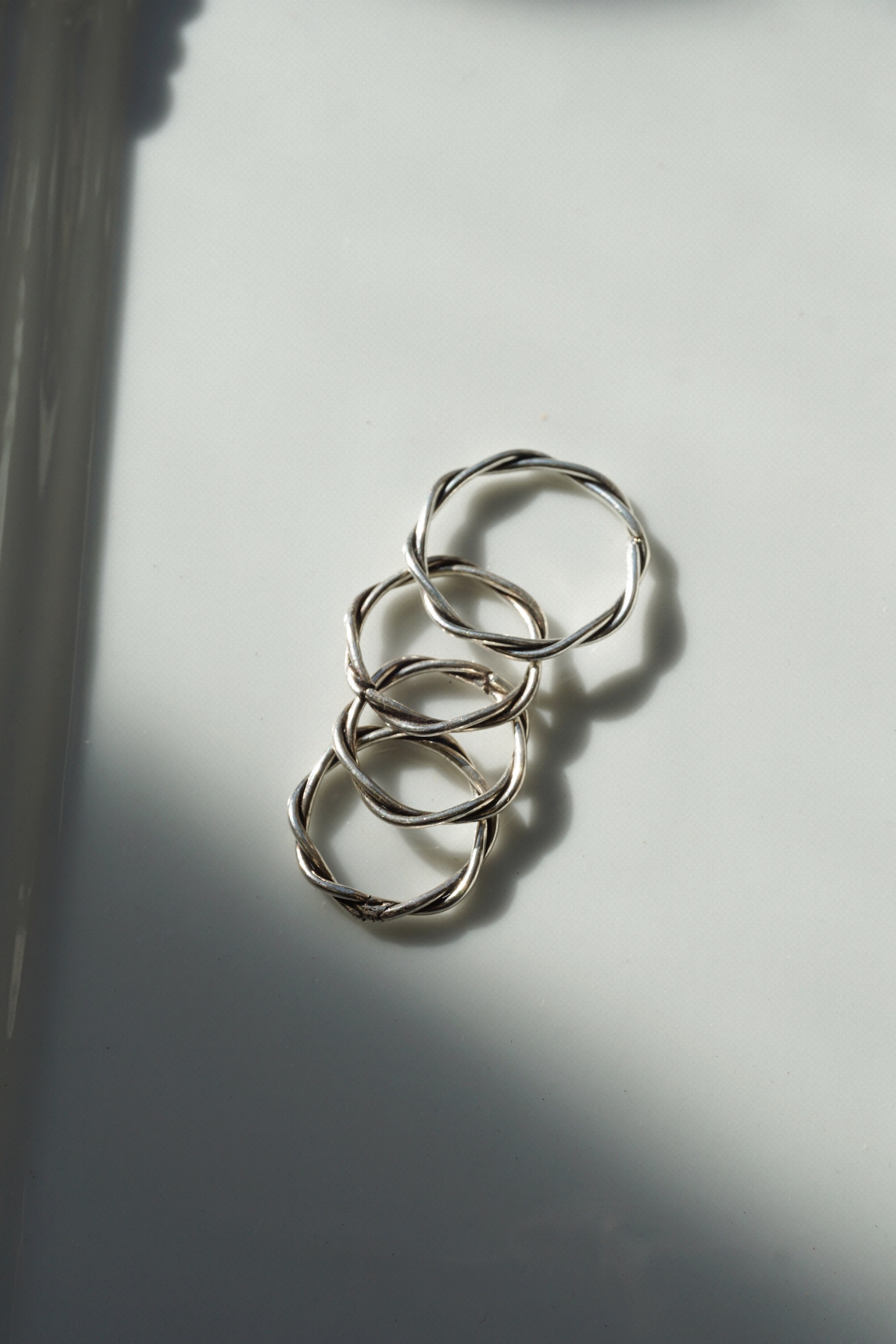 TWIST SILVER RING