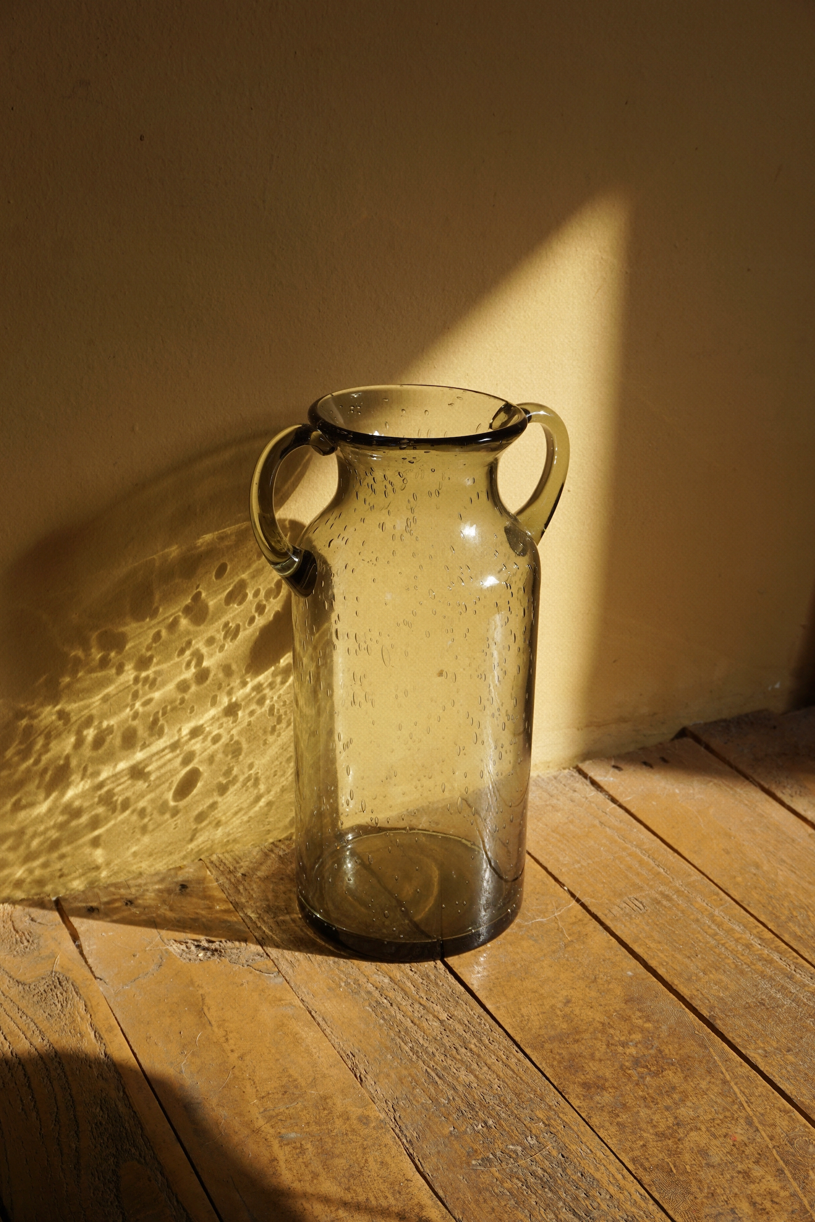 BUBBLE BLACK VASE - LONG
