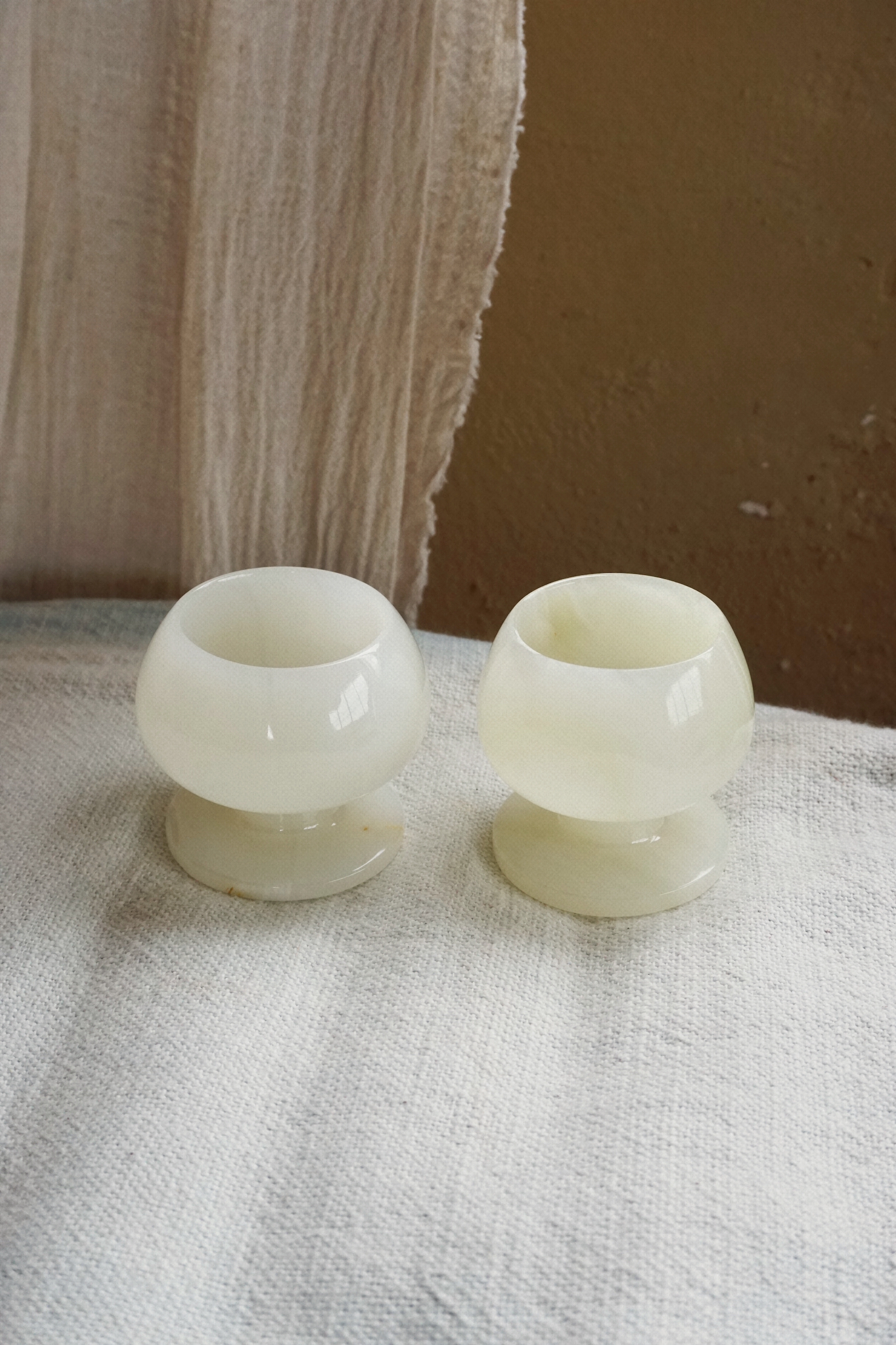 JADE GLASS & CANDLE HOLDER