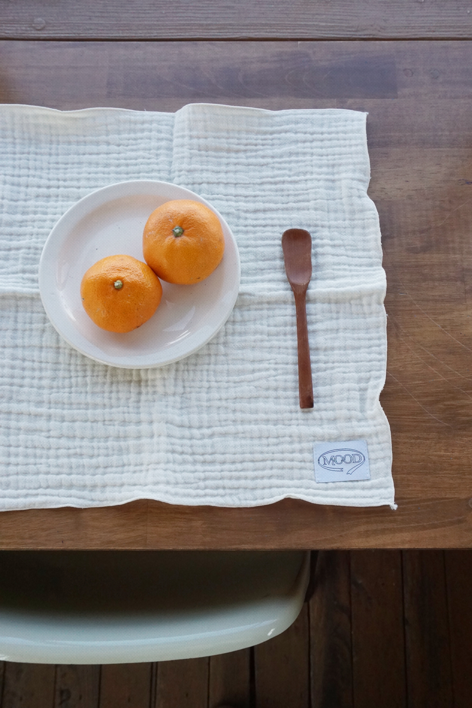 MOOD) WAFFLE TABLE MAT & HANDKERCHIEF