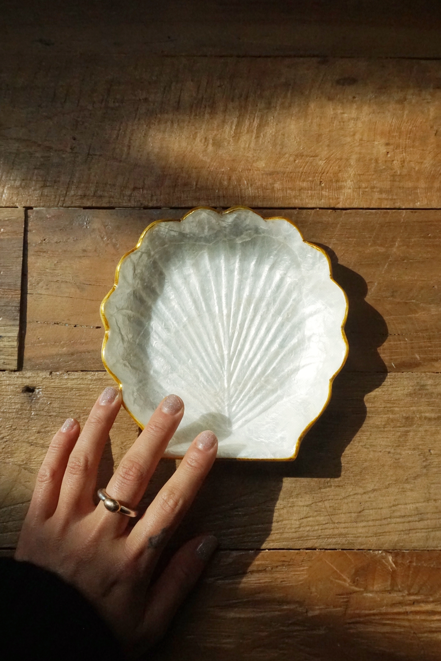 GOLD FRAME SHELL TRAY