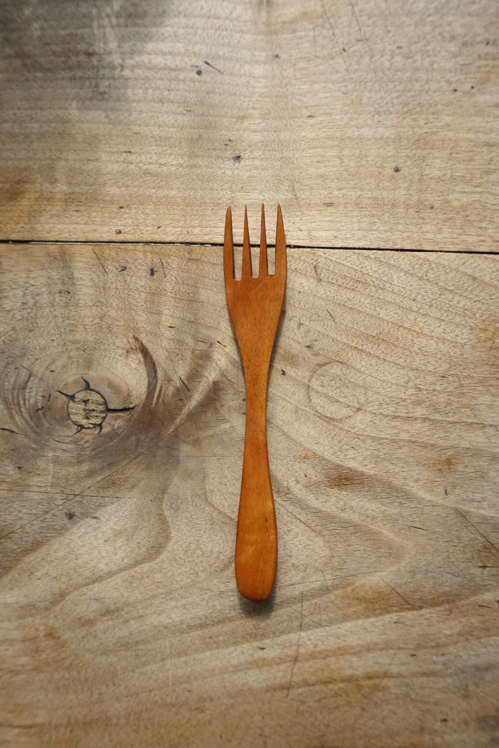 TEEK WOOD FRUIT FORK