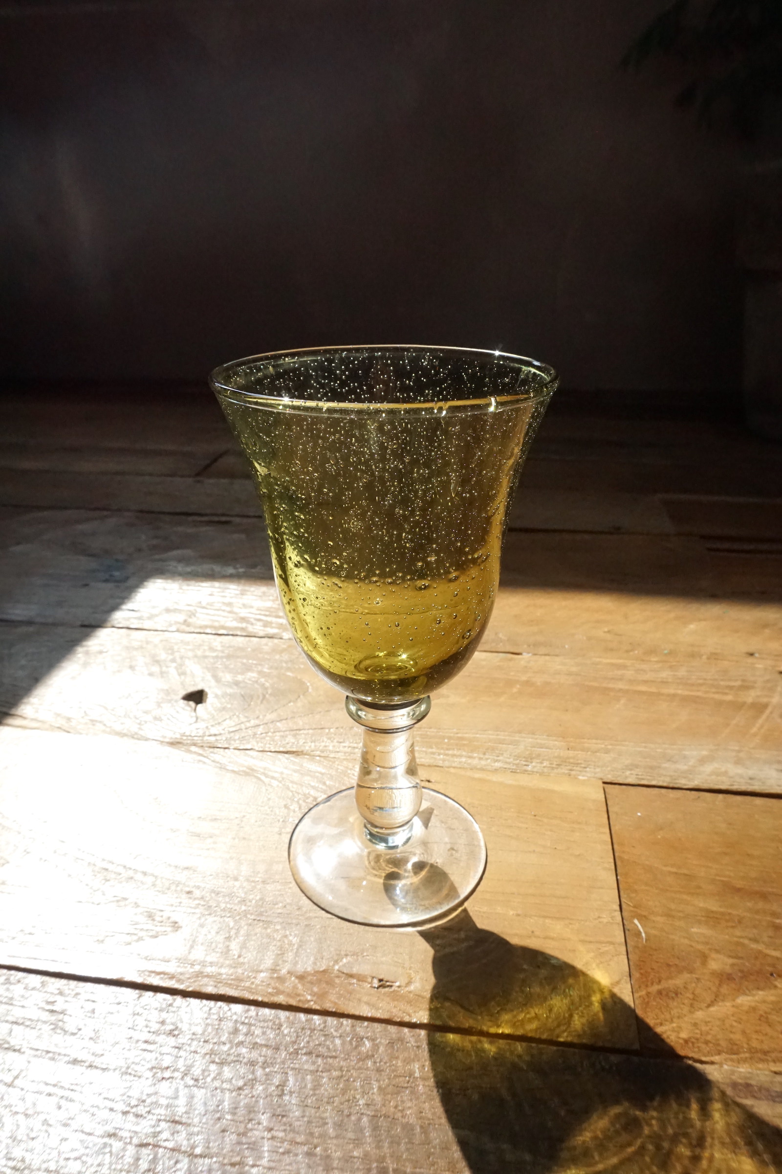 GREEN BUBBLE GOBLET ( CM.92 )