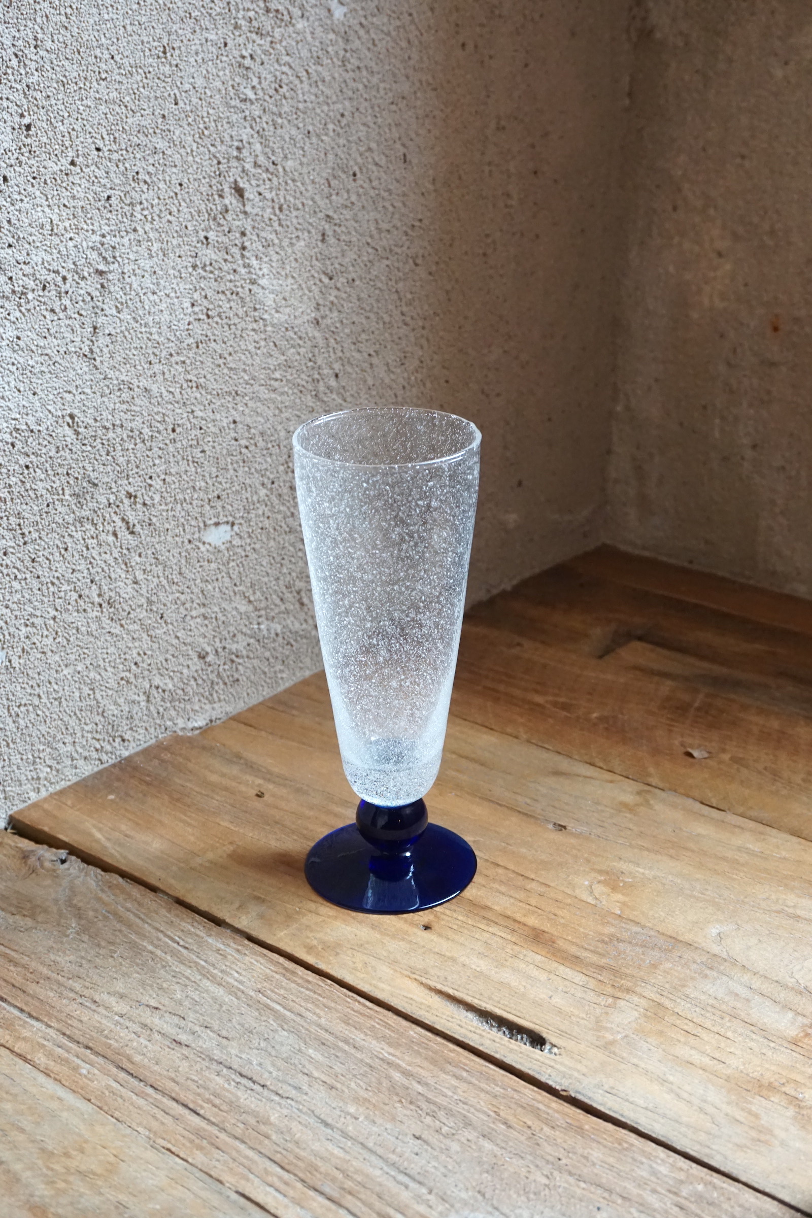 BLUE CLEAR BALL GLASS ( CM.122 )
