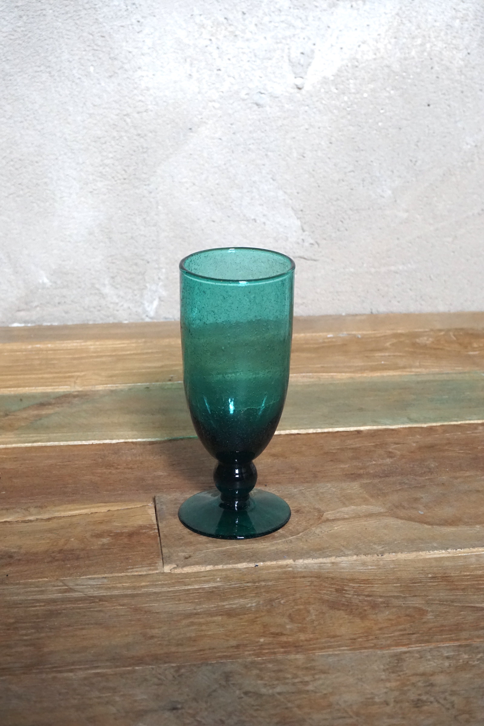 DEEP GREEN CLEAR BALL GLASS ( CM.29 )