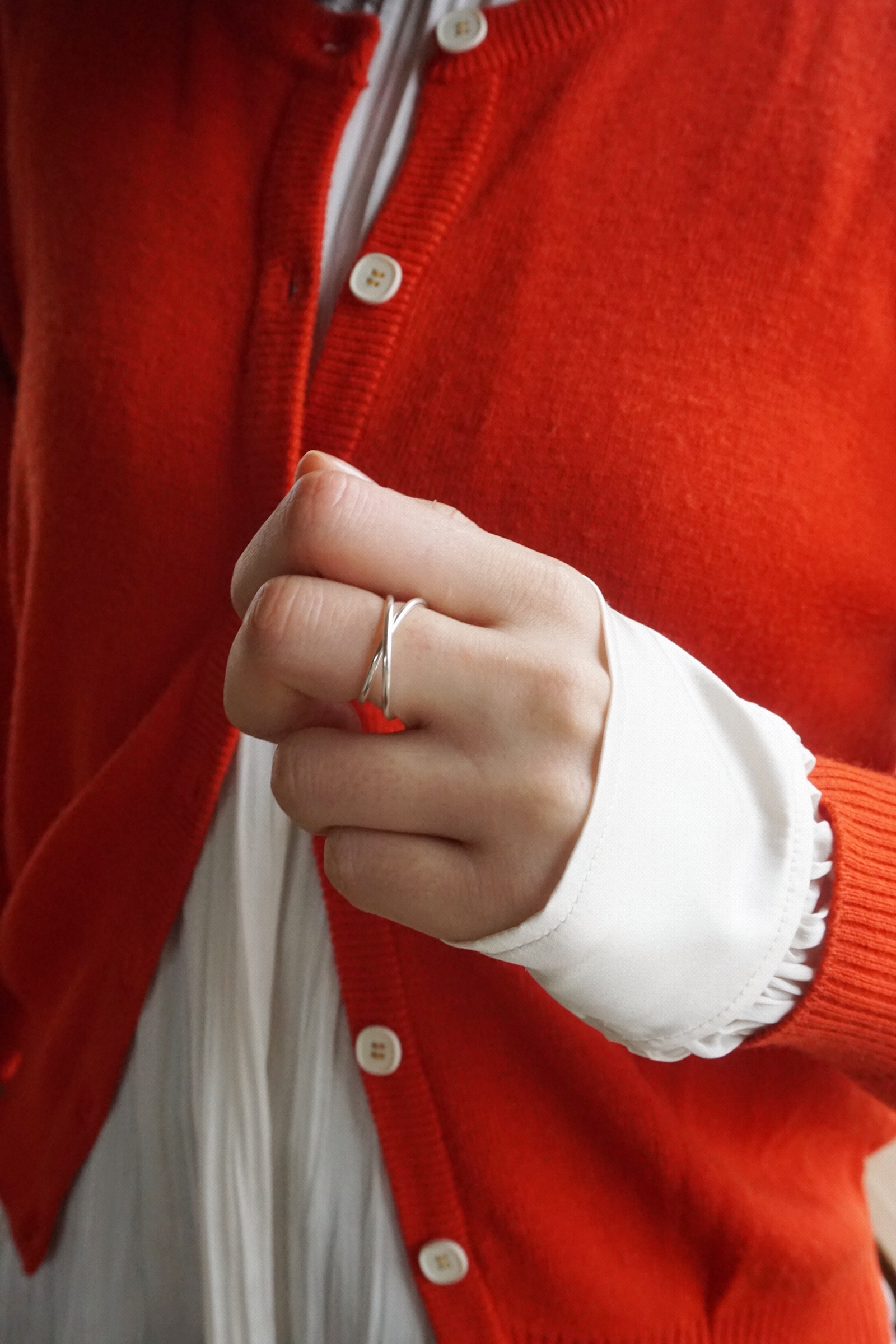 X SILVER RING