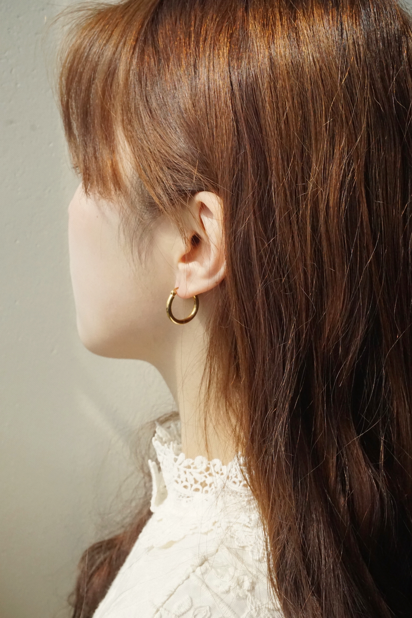 PLAIN BOLD GOLD EARRINGS