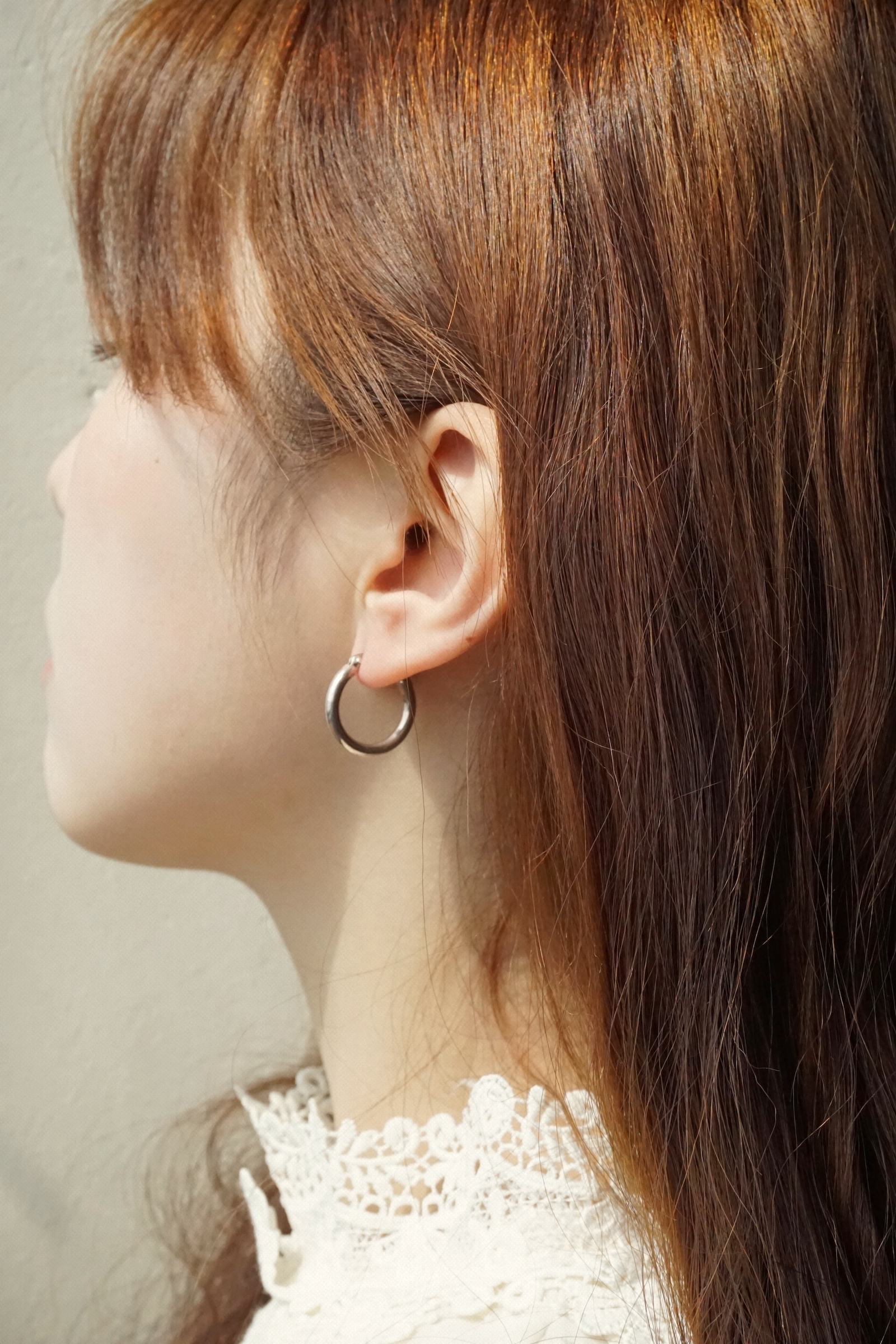 PLAIN BOLD SILVER EARRINGS