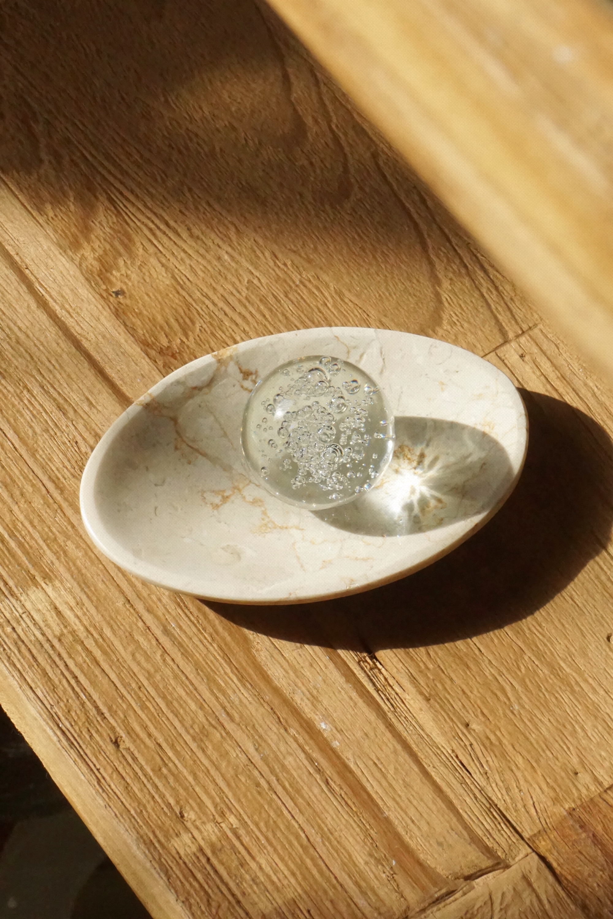 WHITE NATURAL STONE TRAY
