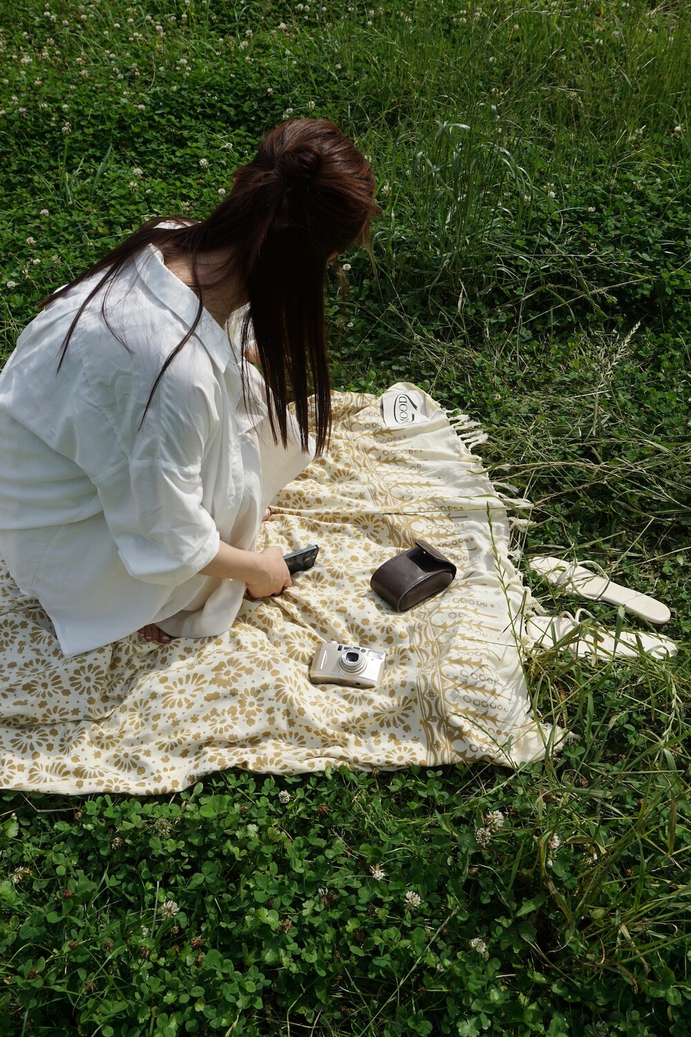 MOOD SARONG - IVORY FLOWER (B품)
