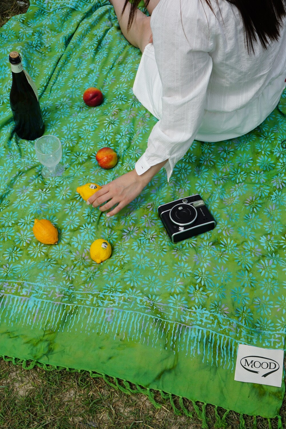 MOOD SARONG -GREEN FLOWER (B품)