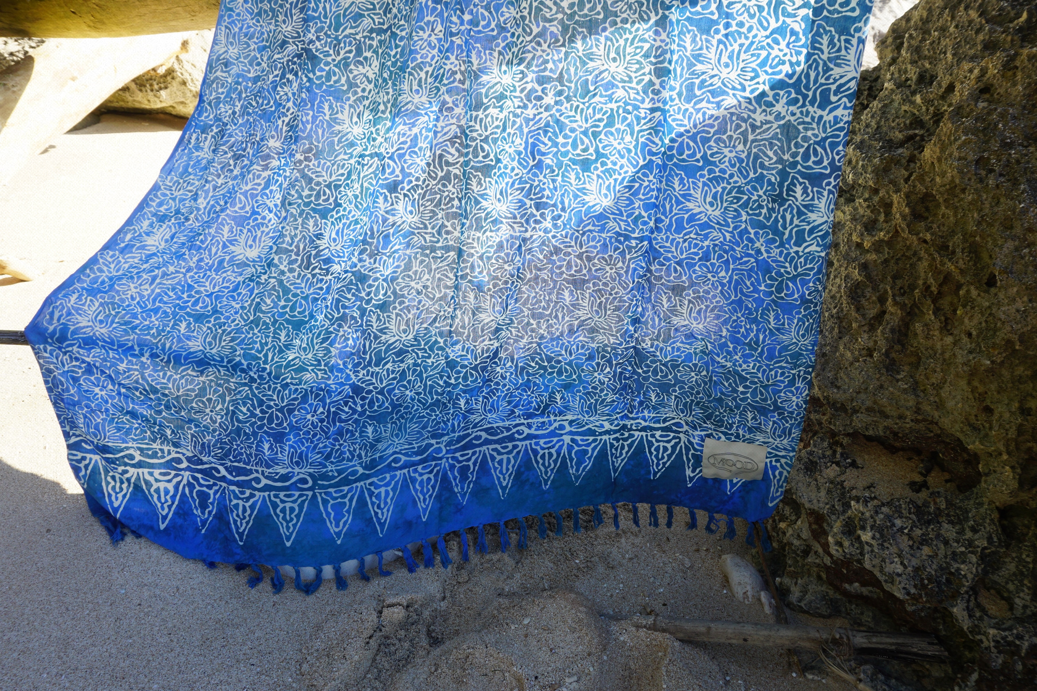 MOOD SARONG - HAWAIIAN BLUE FLOWER