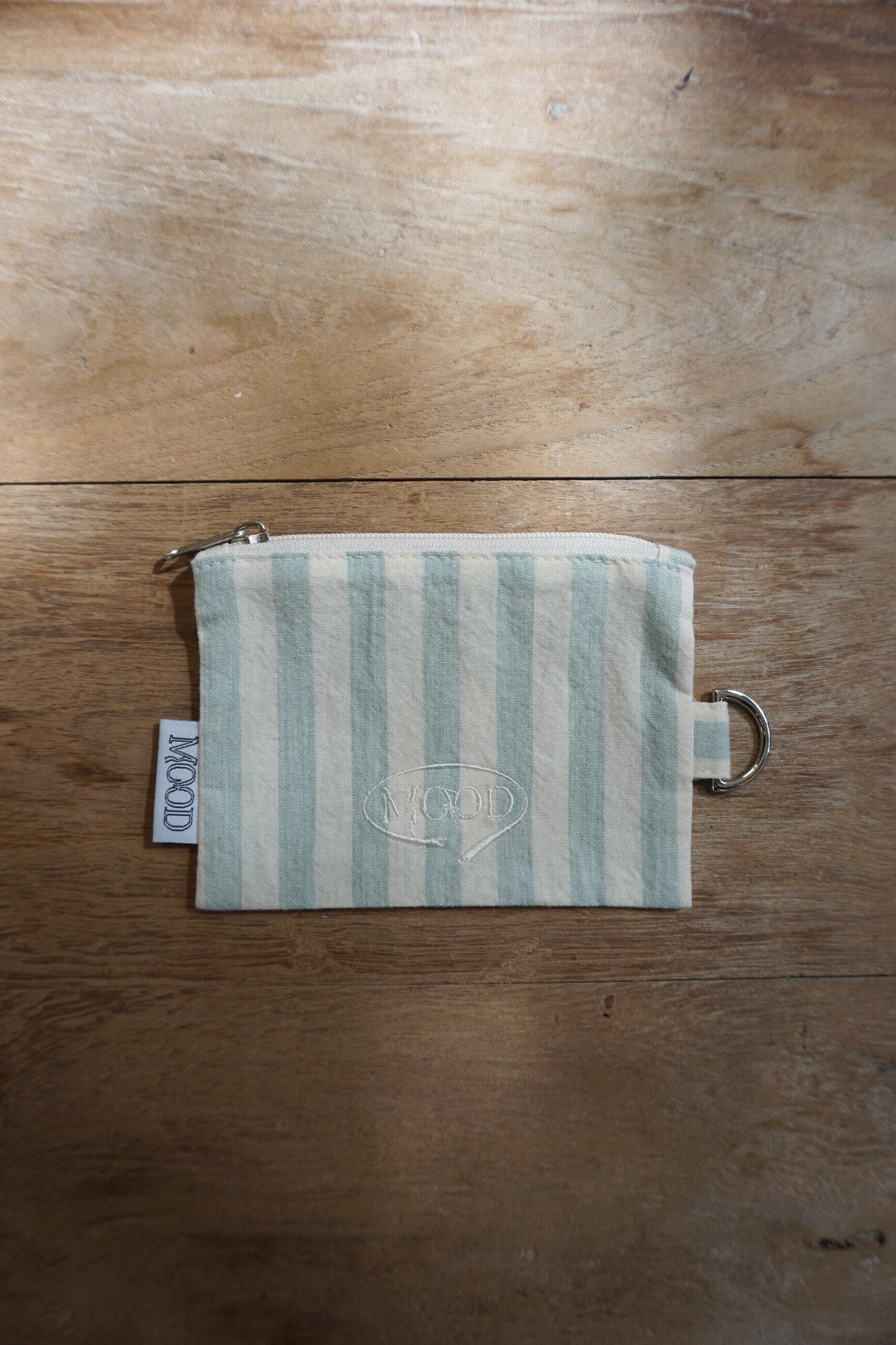 FABRIC CARD WALLET - BOLD BLUE STRIPE
