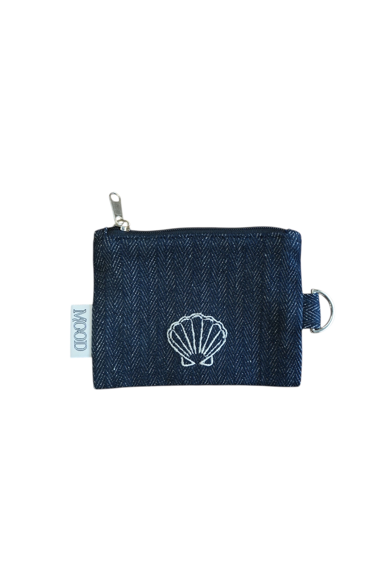 FABRIC CARD WALLET - SHELL DENIM