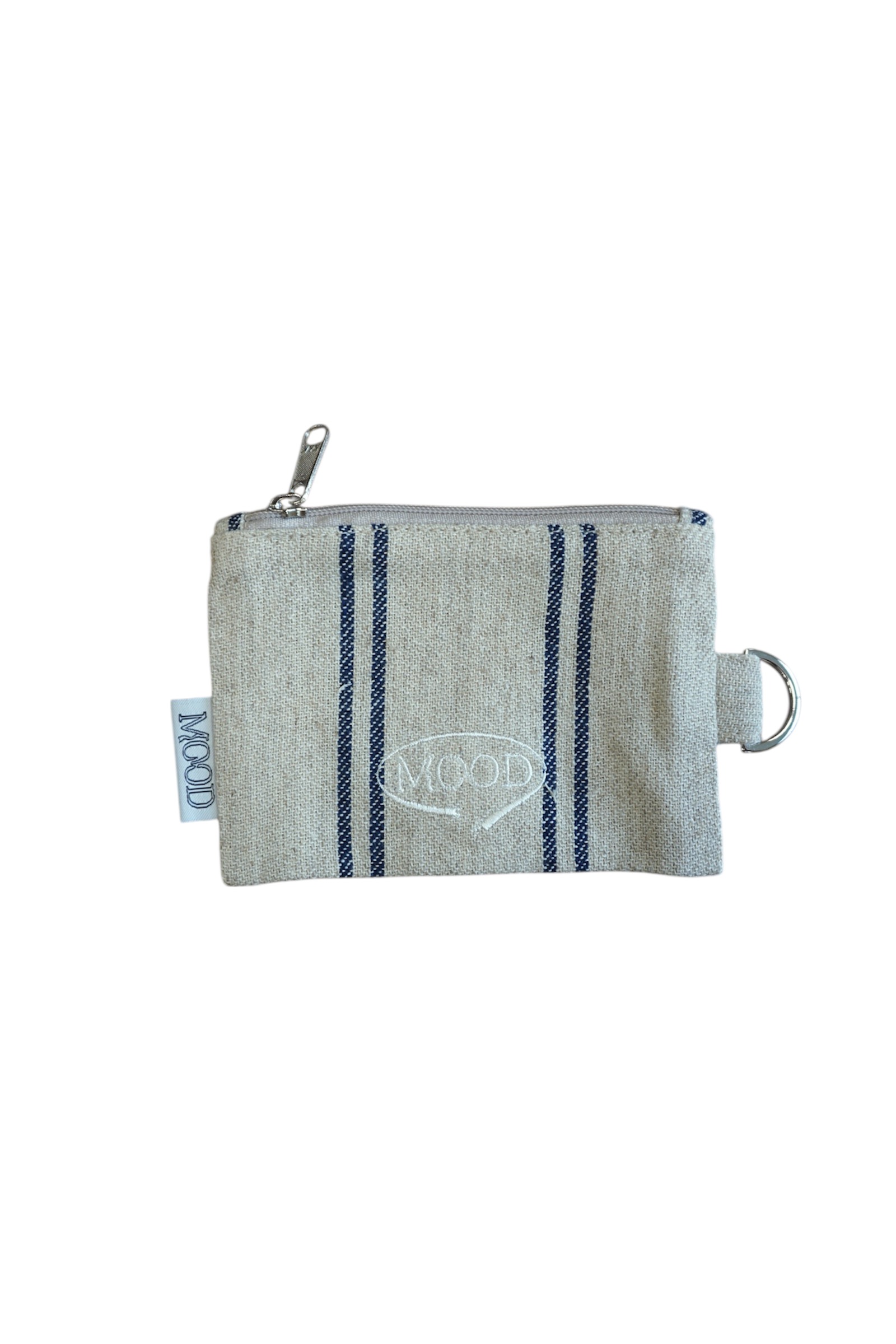 FABRIC CARD WALLET - HEMP LINNEN NAVY