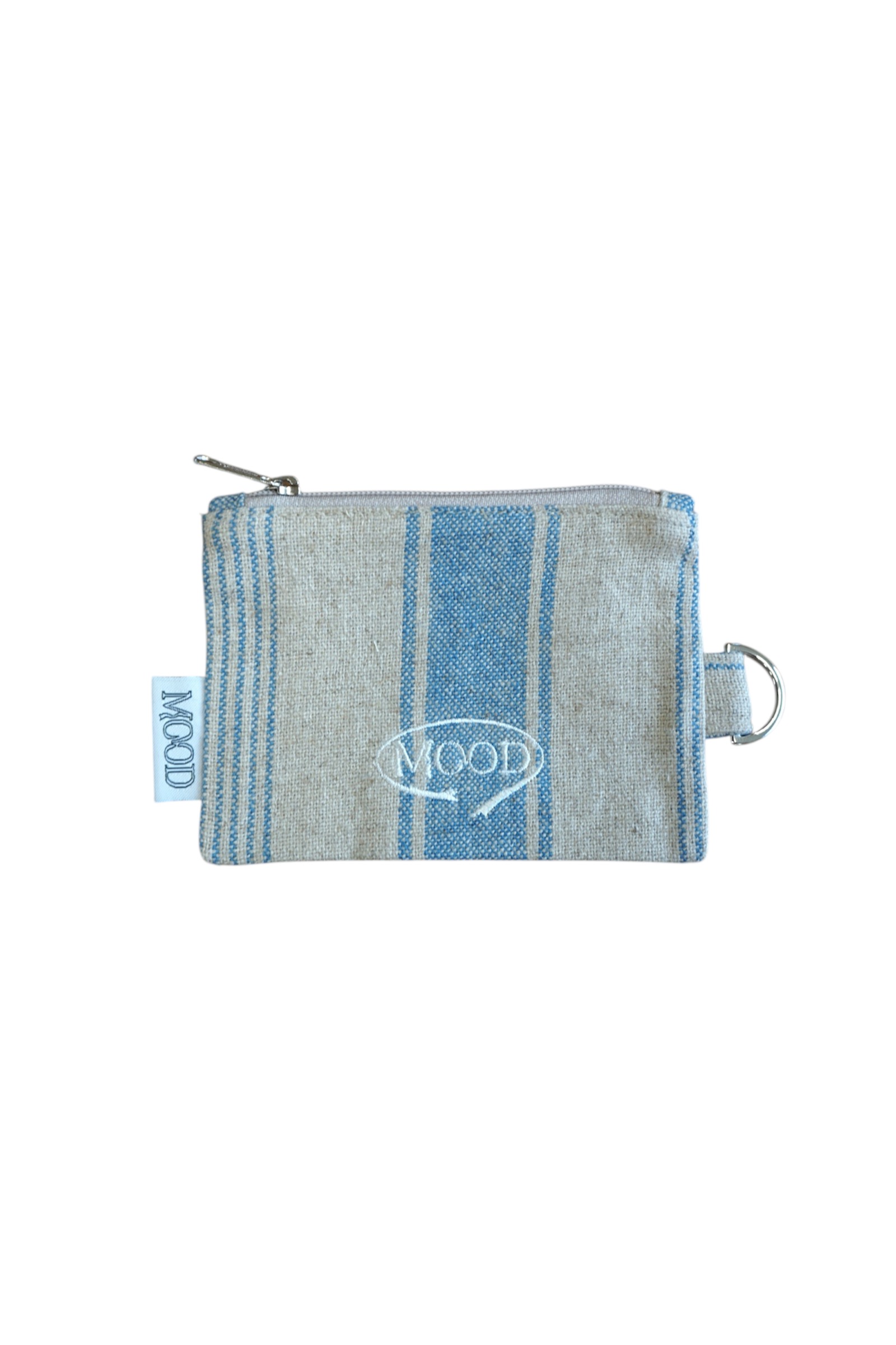 FABRIC CARD WALLET - HEMP LINNEN BLUE