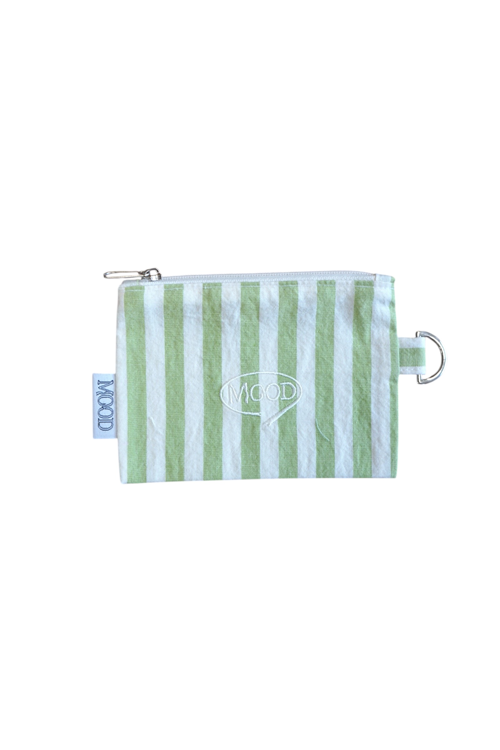 FABRIC CARD WALLET - BOLD GREEN STRIPE