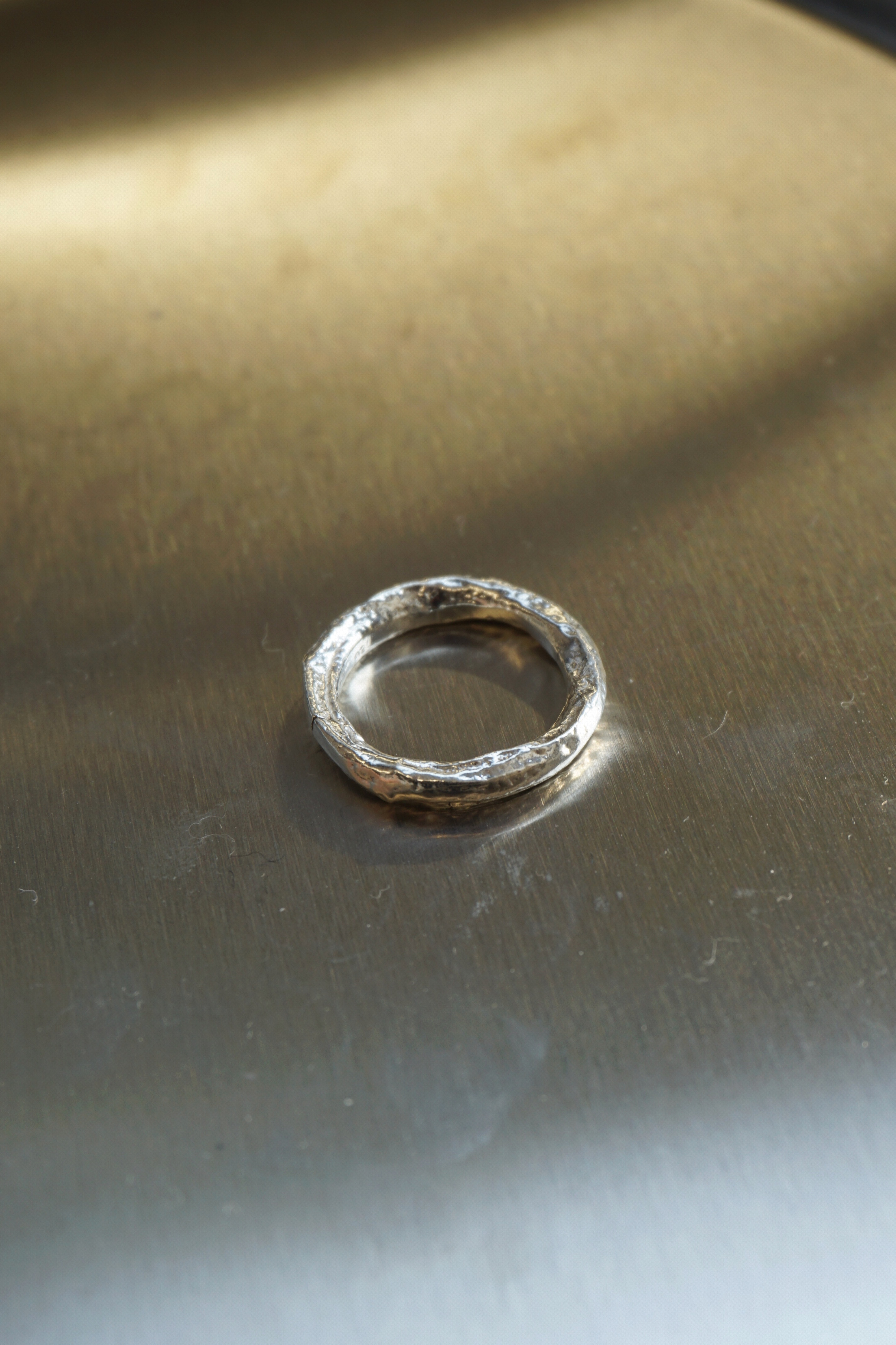 BOLD FOIL SILVER RING