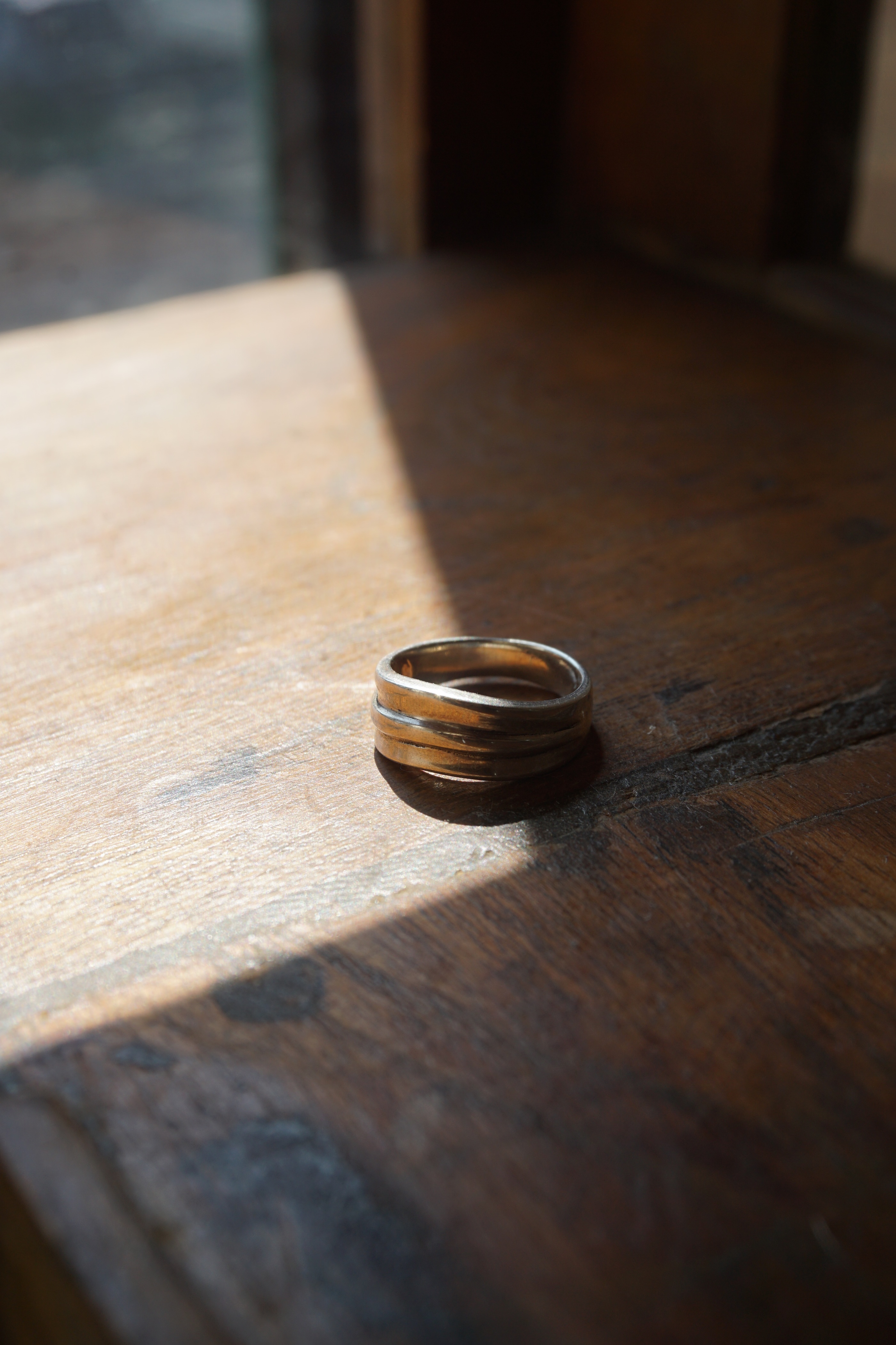 LINE BOLD SILVER RING