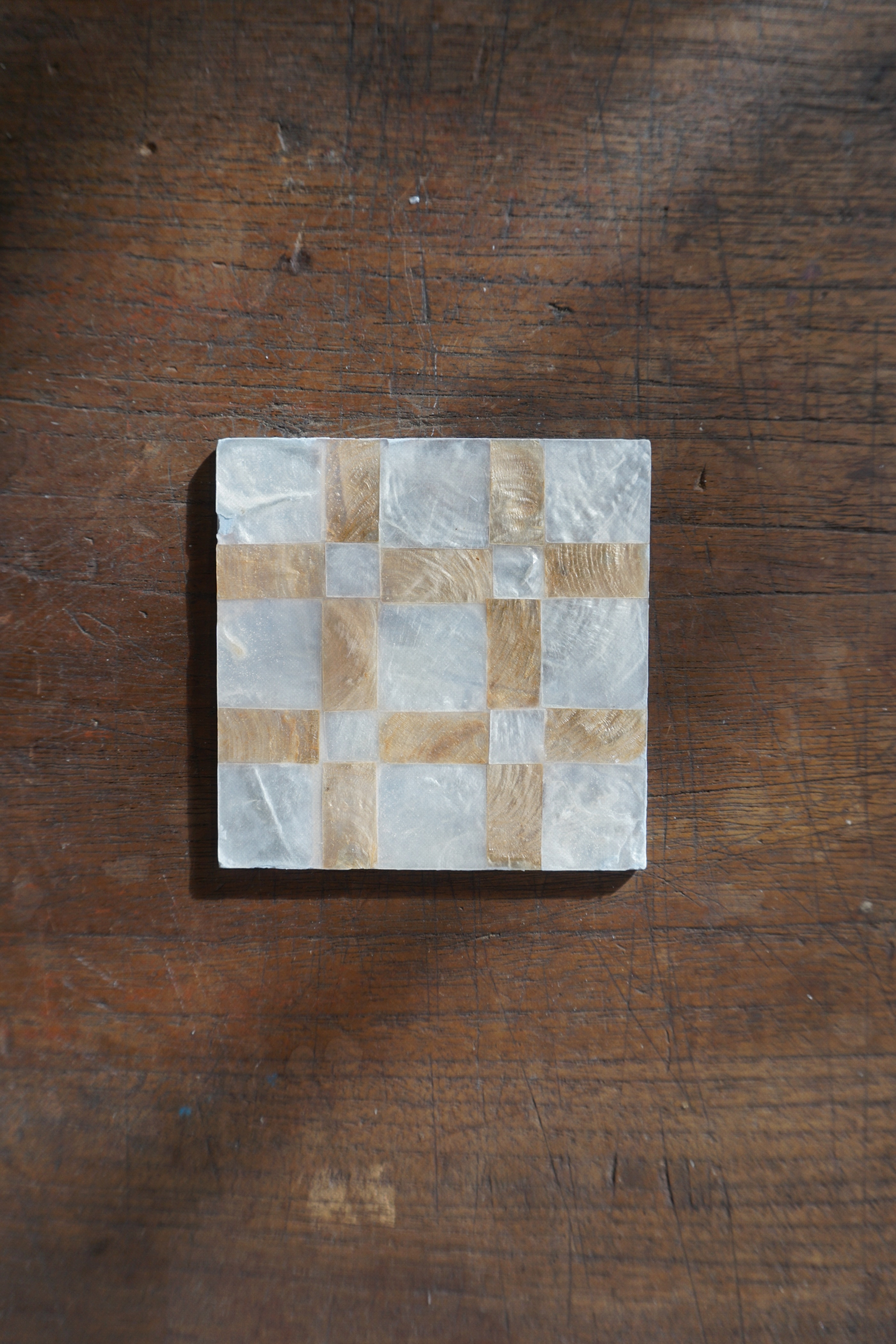 SHELL COASTER & CANDLE HOLDER +