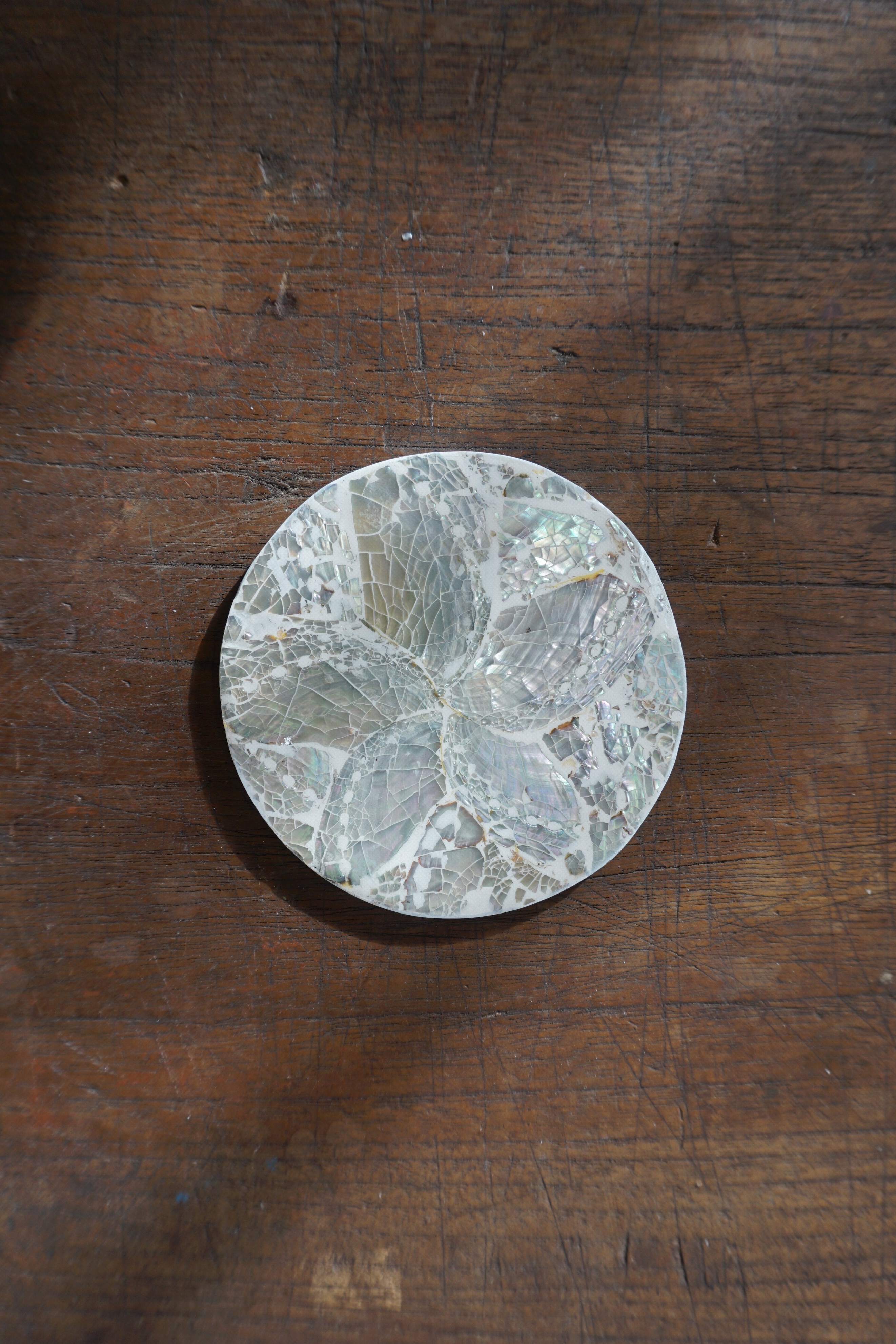 SHELL COASTER & CANDLE HOLDER