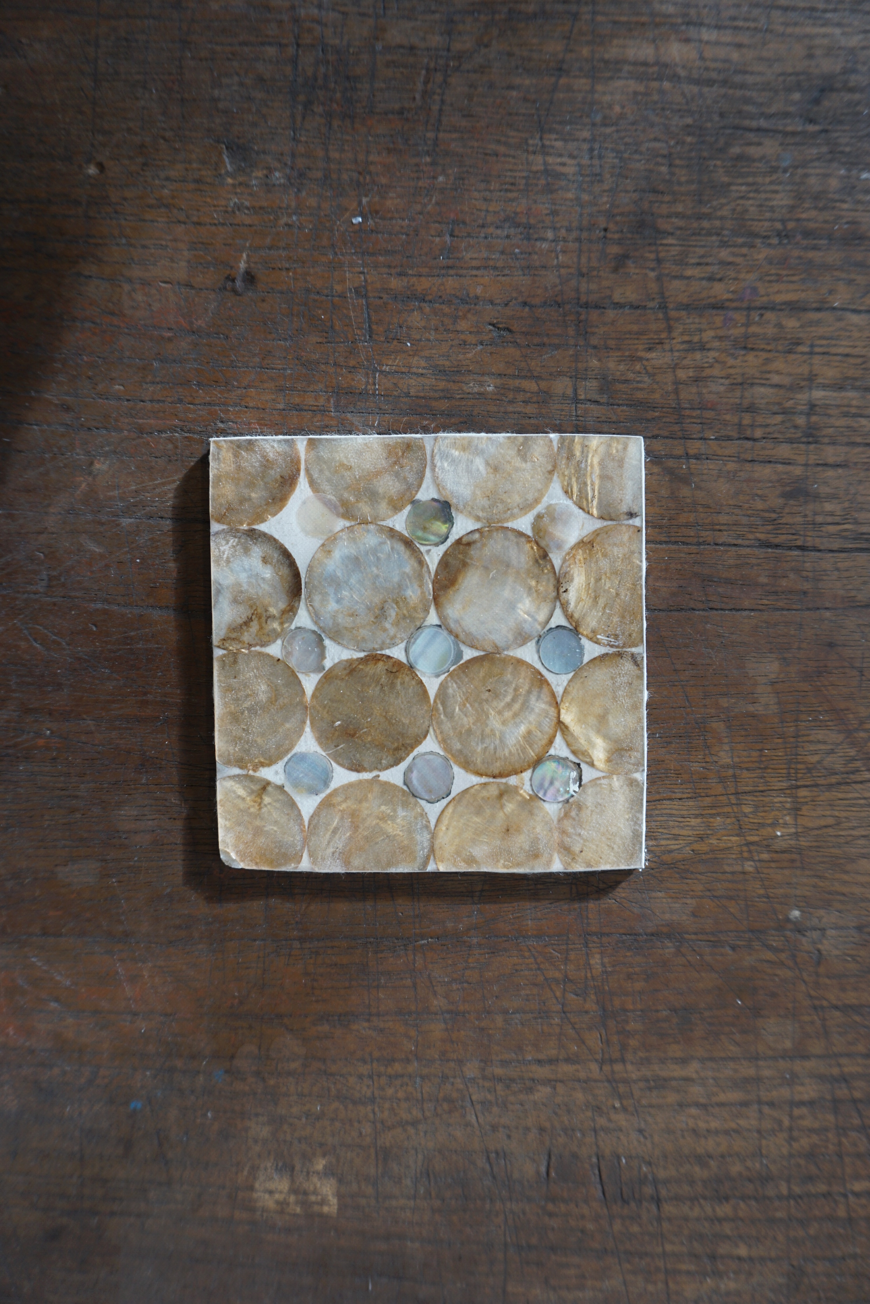 SHELL COIN COASTER & CANDLE HOLDER