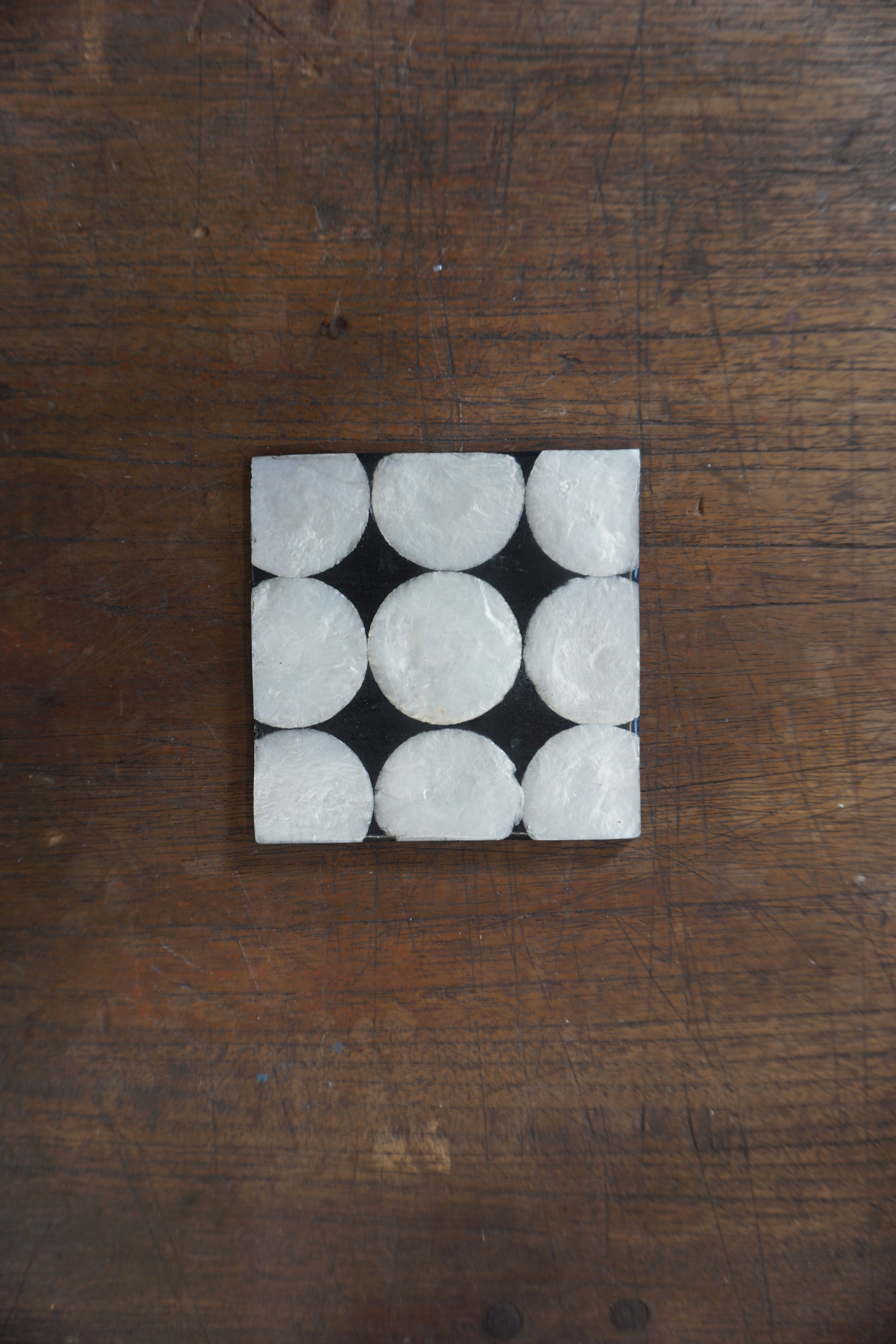 SHELL COASTER & CANDLE HOLDER