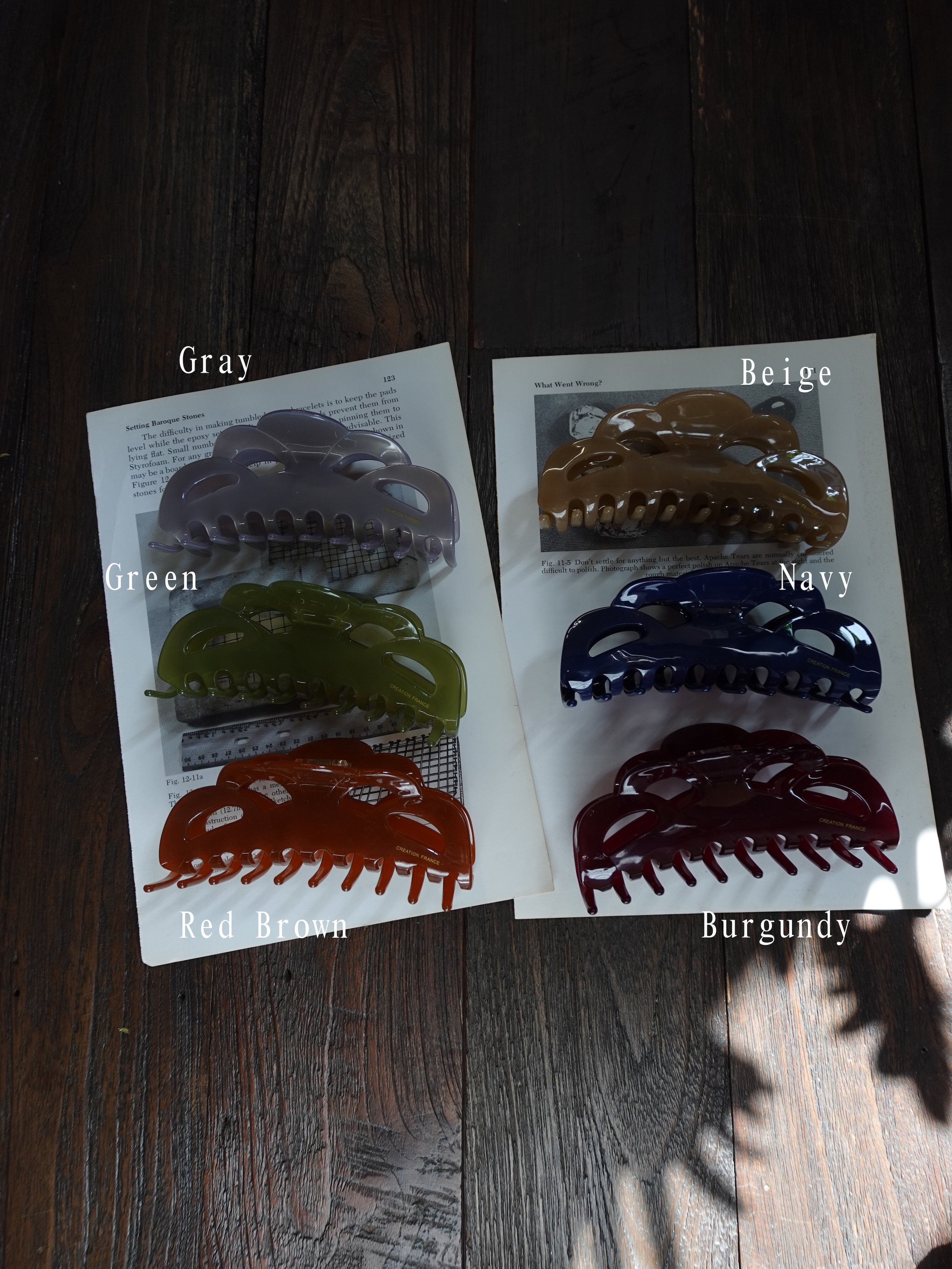 Antique Hair Claw (6 Colors)