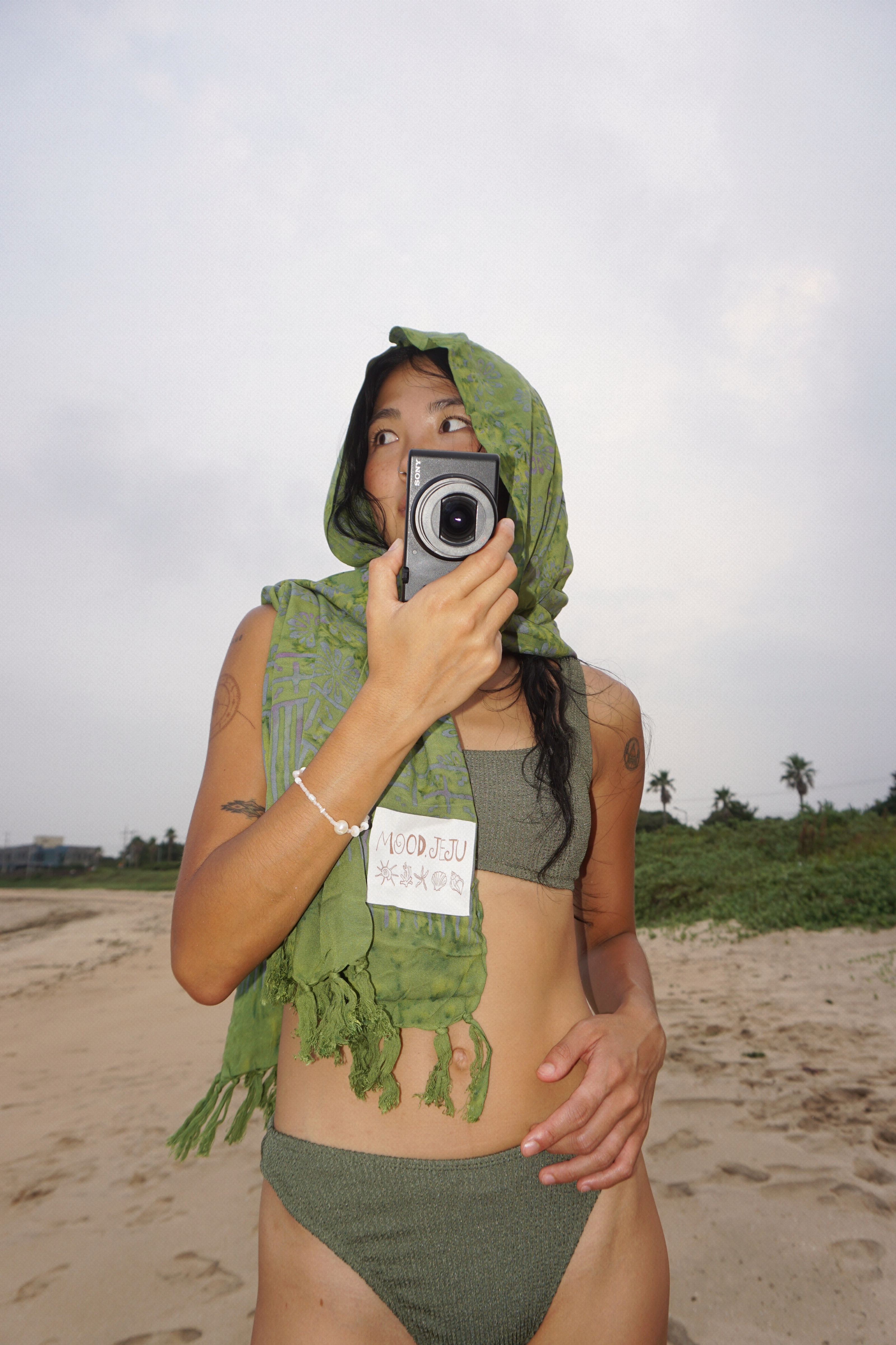 Mood Sarong – Moss Flower Green