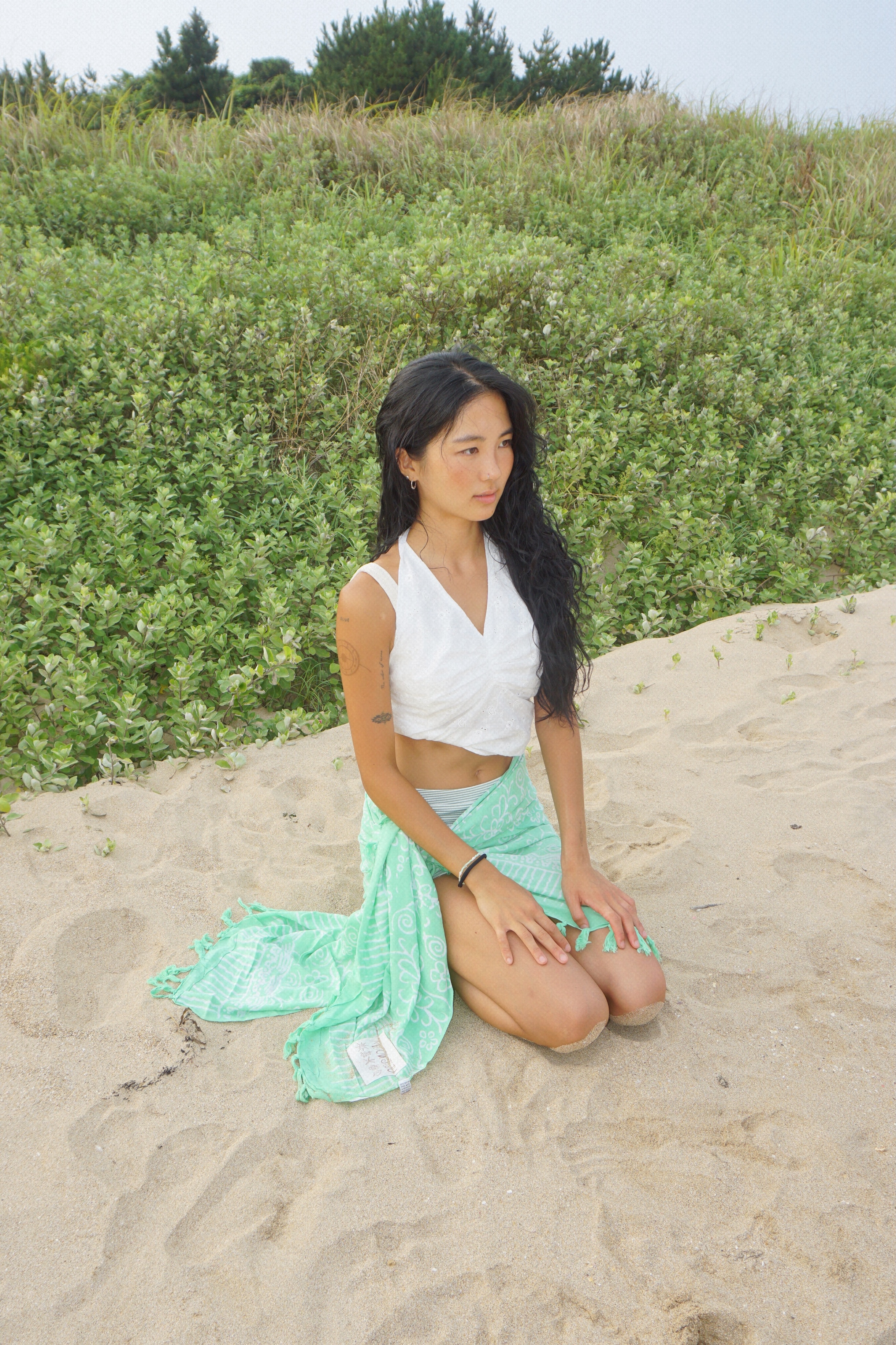 MOOD SARONG – APPLE GARDEN MINT