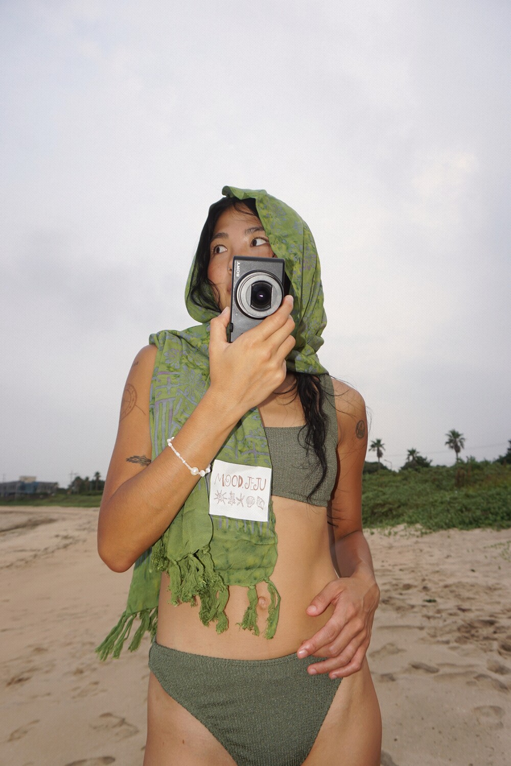 Mood Sarong – Moss Flower Green (B품)