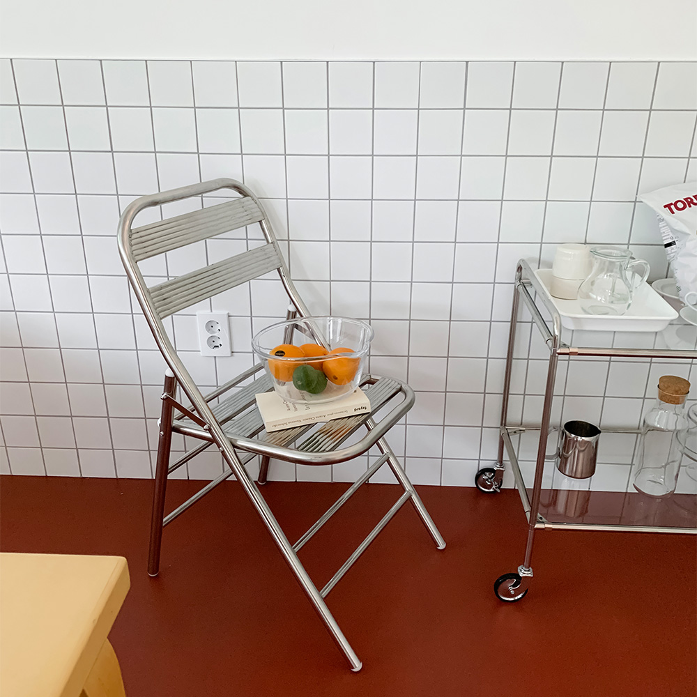 오그레 스테인레스 폴딩 체어